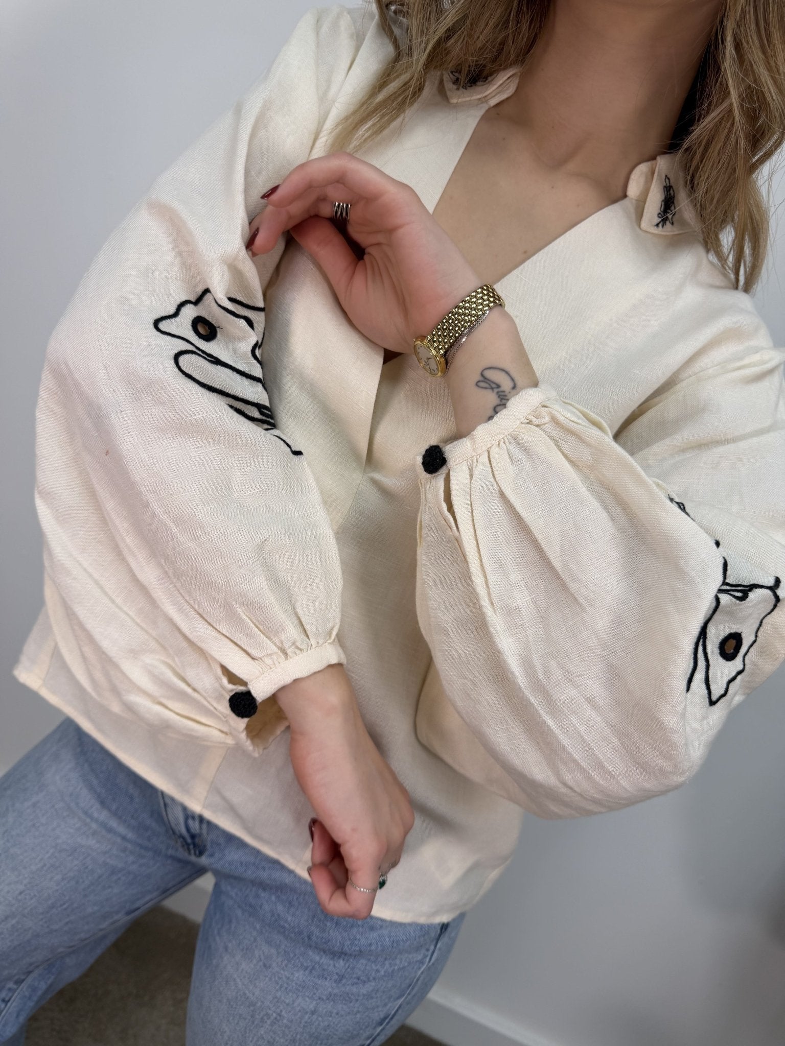 Blusa ampia con ricami BSB - GiuGiò | Shop online