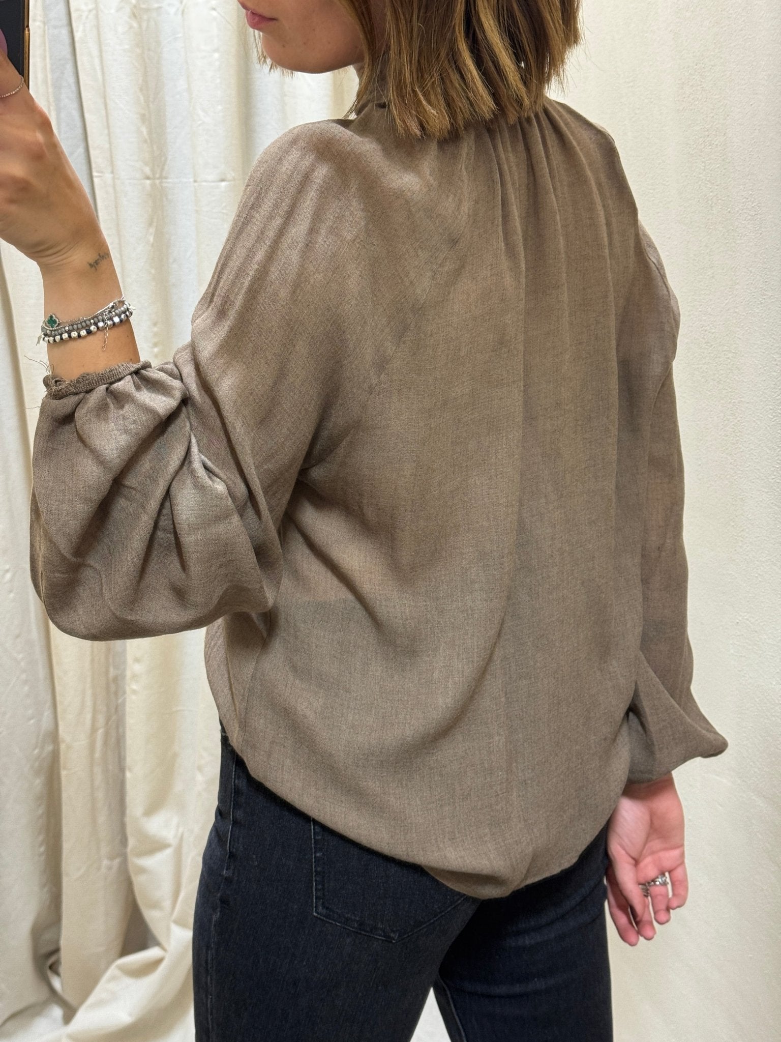 Blusa con fiocco lana e viscosa Susy Mix - GiuGiò | Shop online