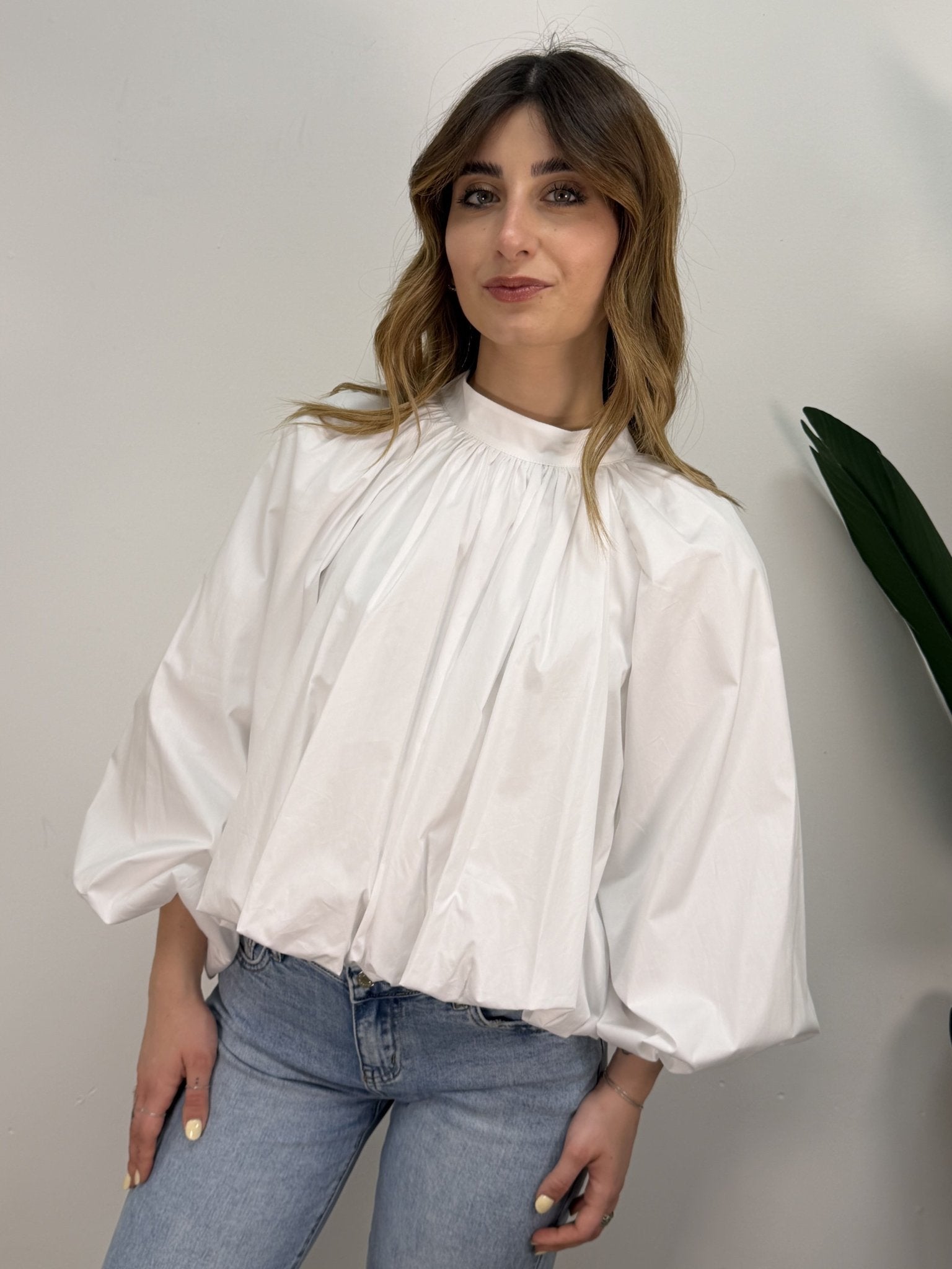 Blusa in popeline con fiocchi Tensione In - GiuGiò | Shop online