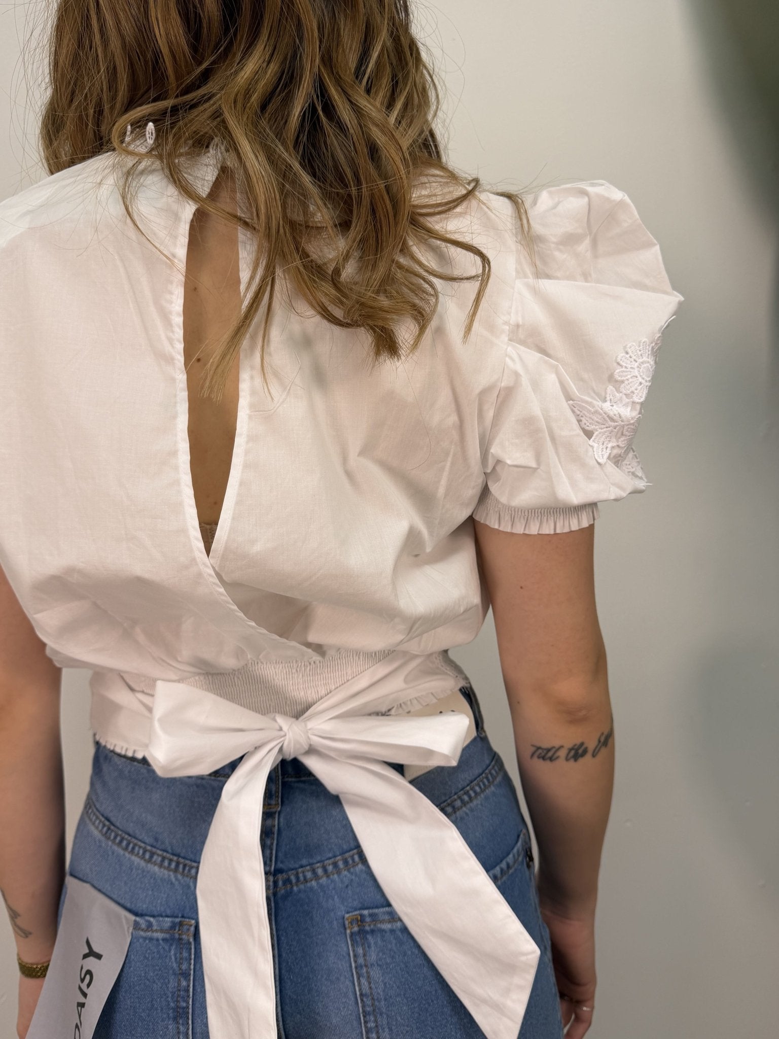 Blusa in popeline ricamata BSB - GiuGiò | Shop online