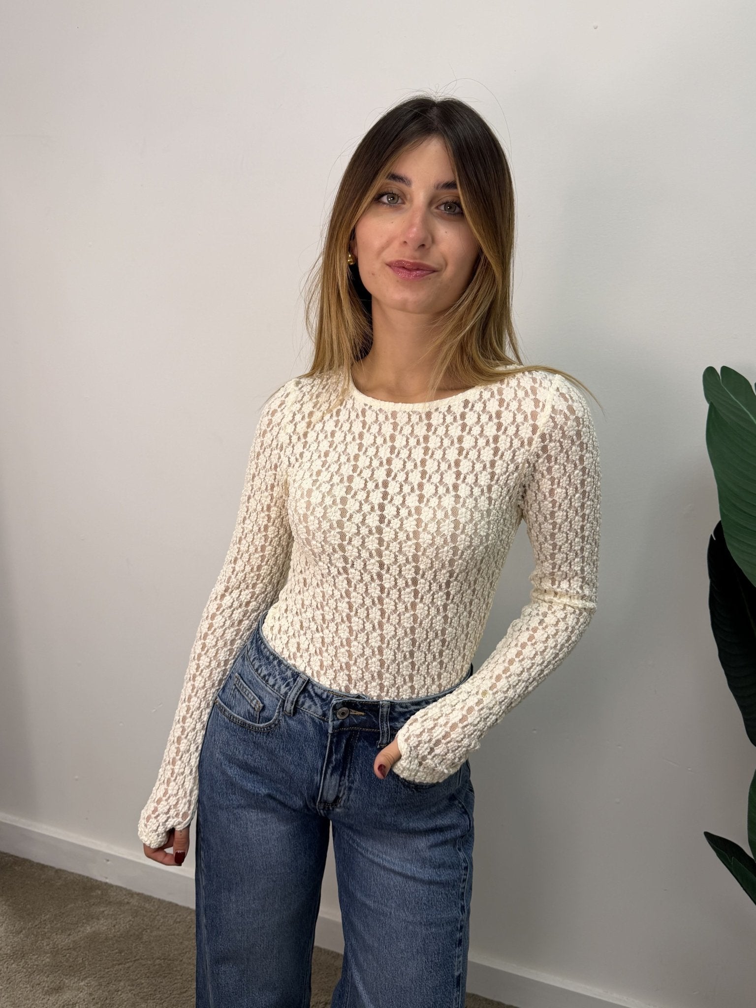 Body girocollo in pizzo MyD - GiuGiò | Shop online