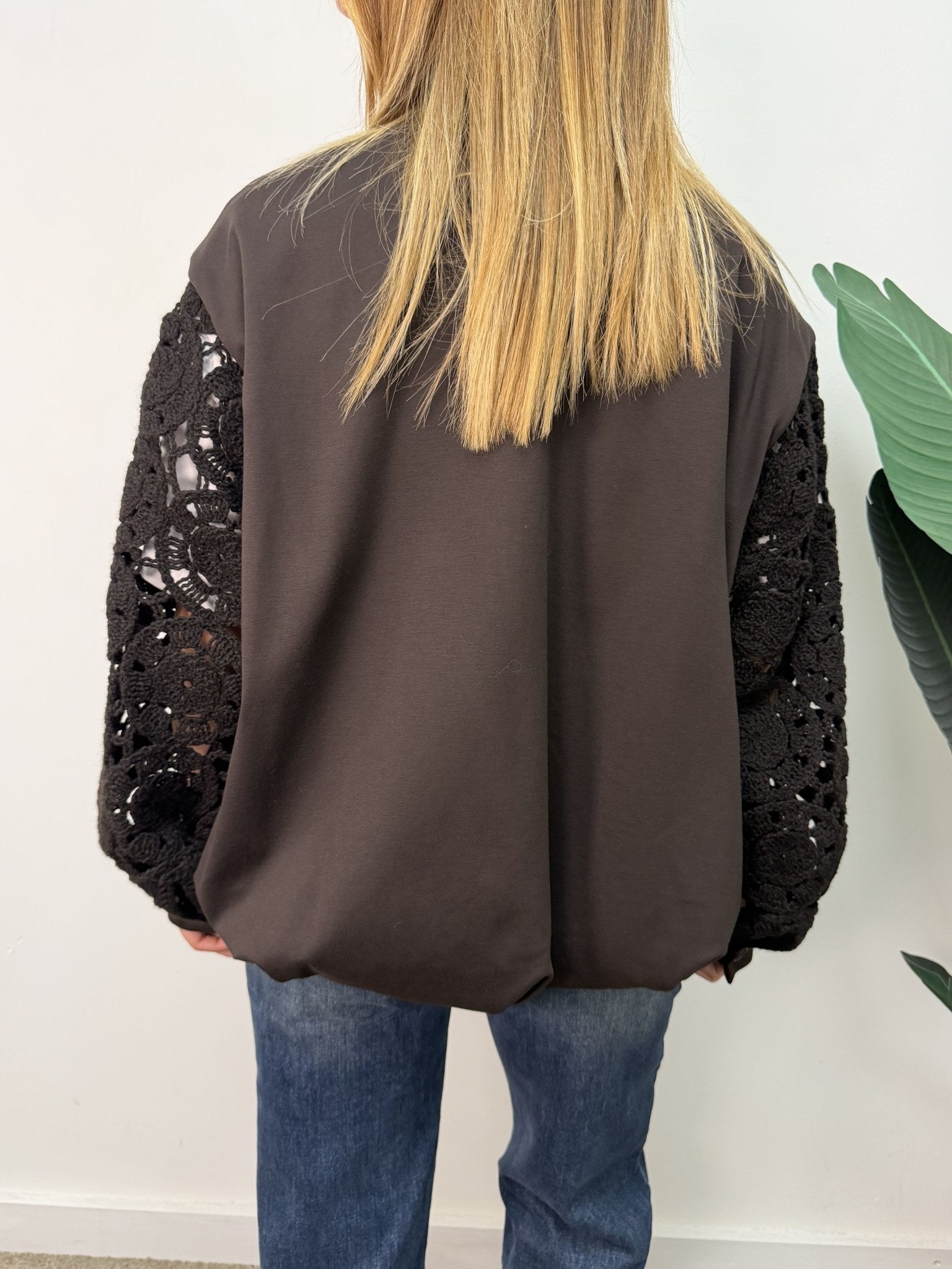 Bomber Dalia manica crochet MyD - GiuGiò | Shop online