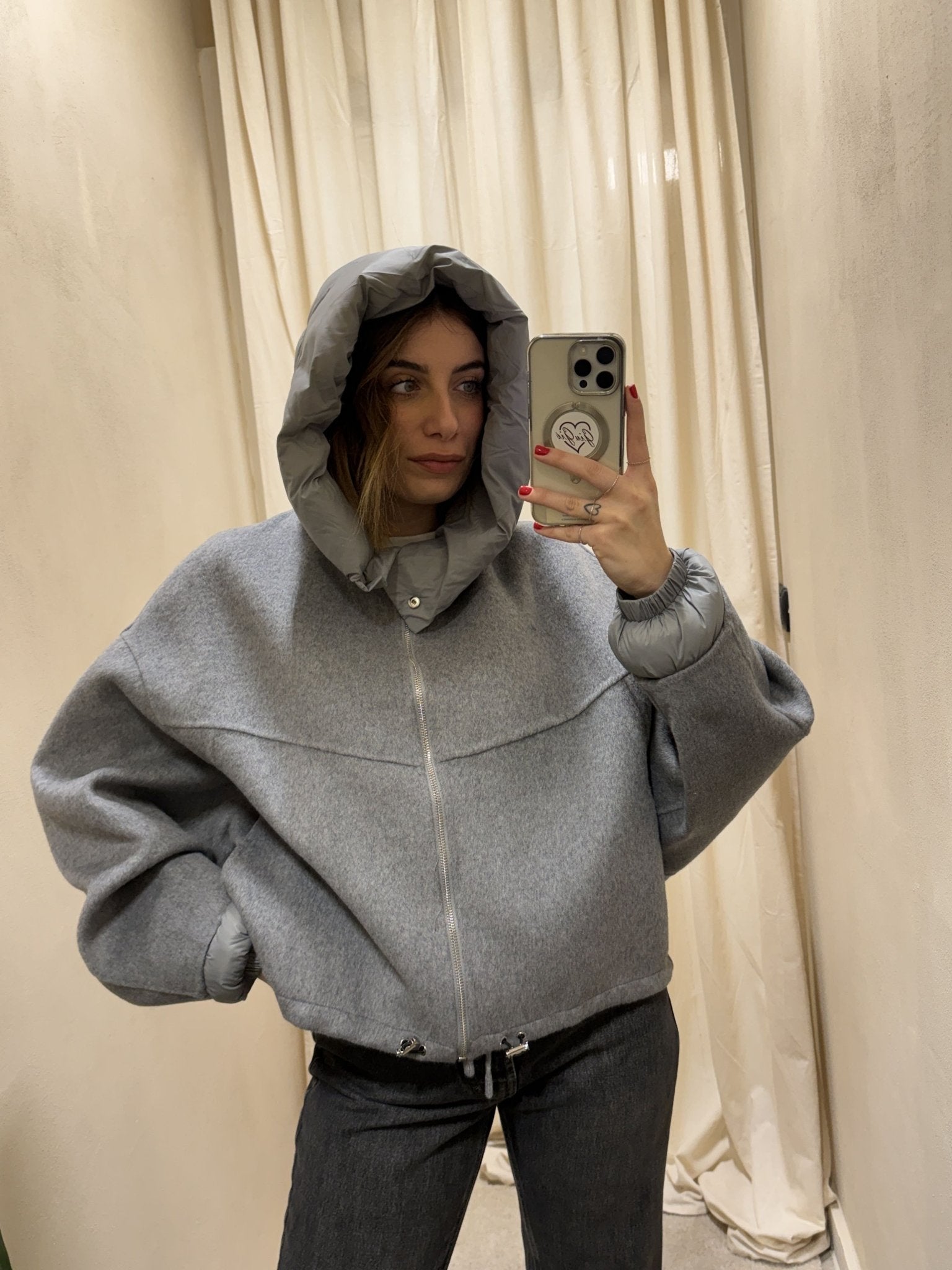 Bomber misto lana con inserti in piumino HaveOne - GiuGiò | Shop online