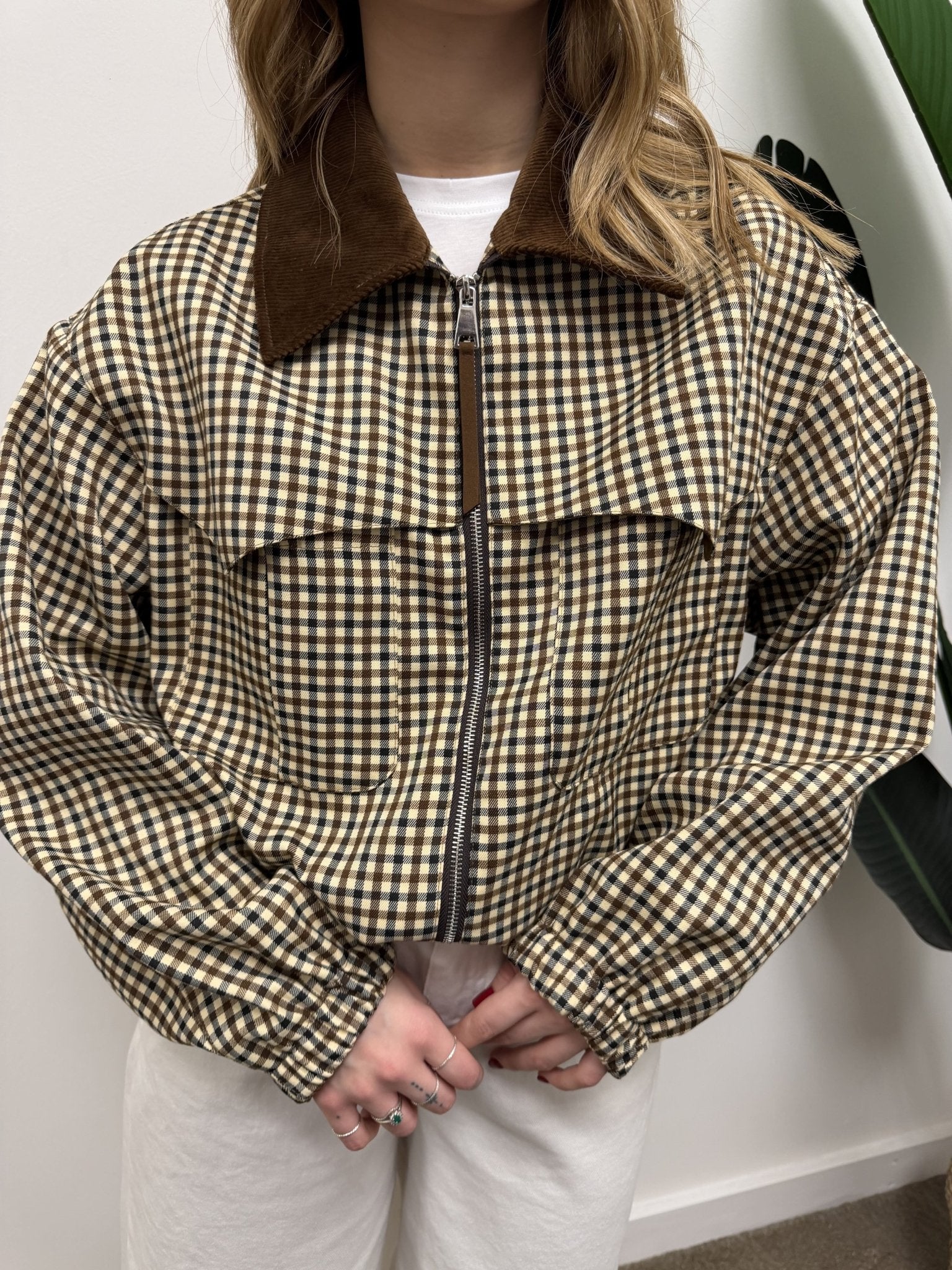 Bomber pied de poule Dixie - GiuGiò | Shop online