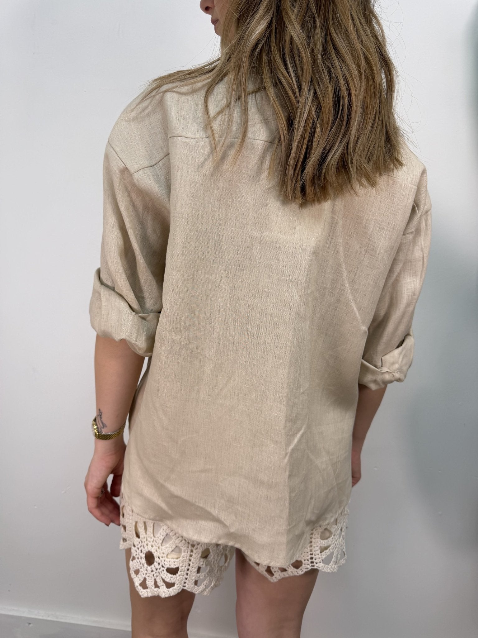 Camicia 100% Lino con taschino Tensione In - GiuGiò | Shop online