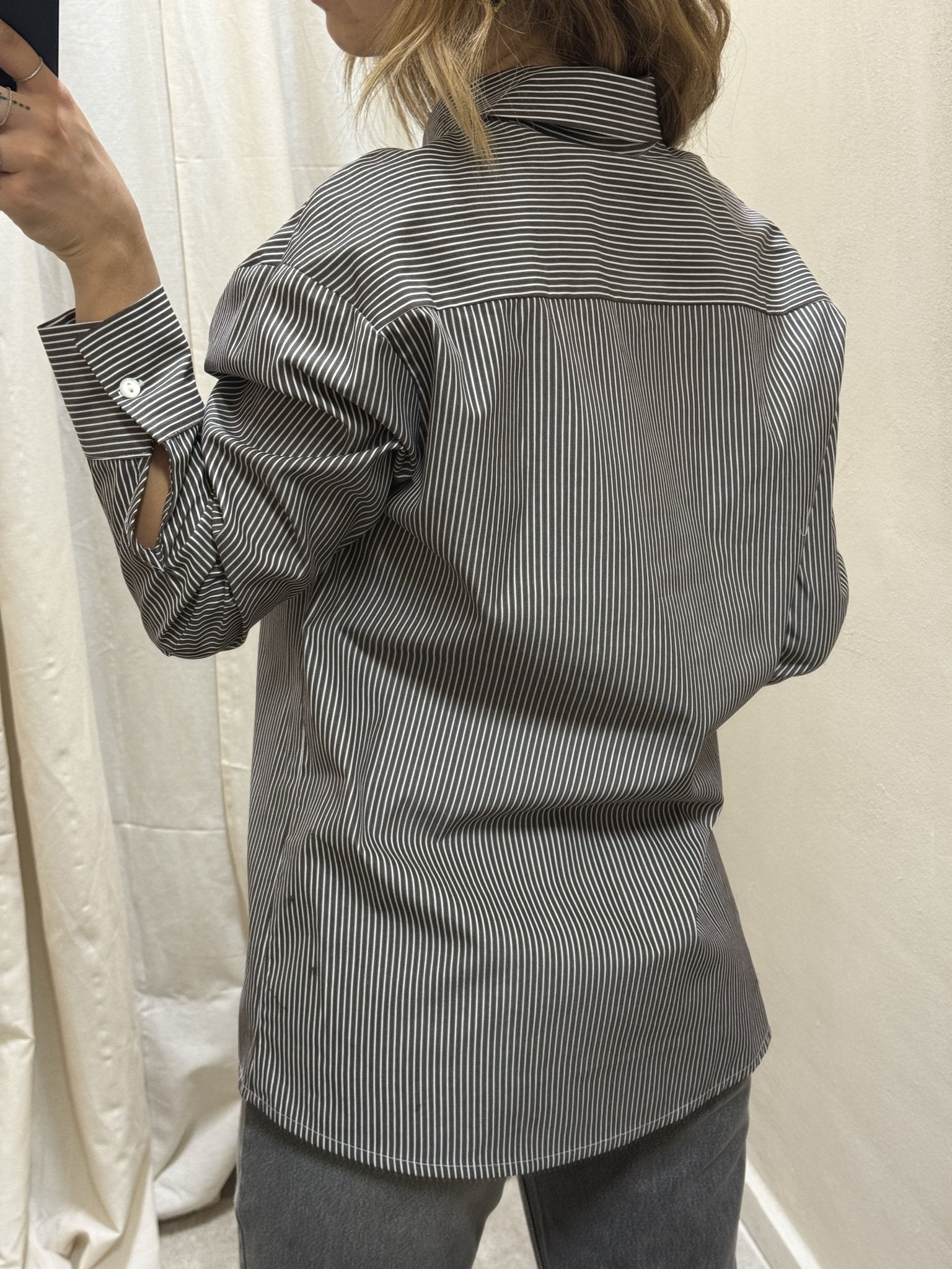 Camicia bacchettata in cotone Tensione In - GiuGiò | Shop online