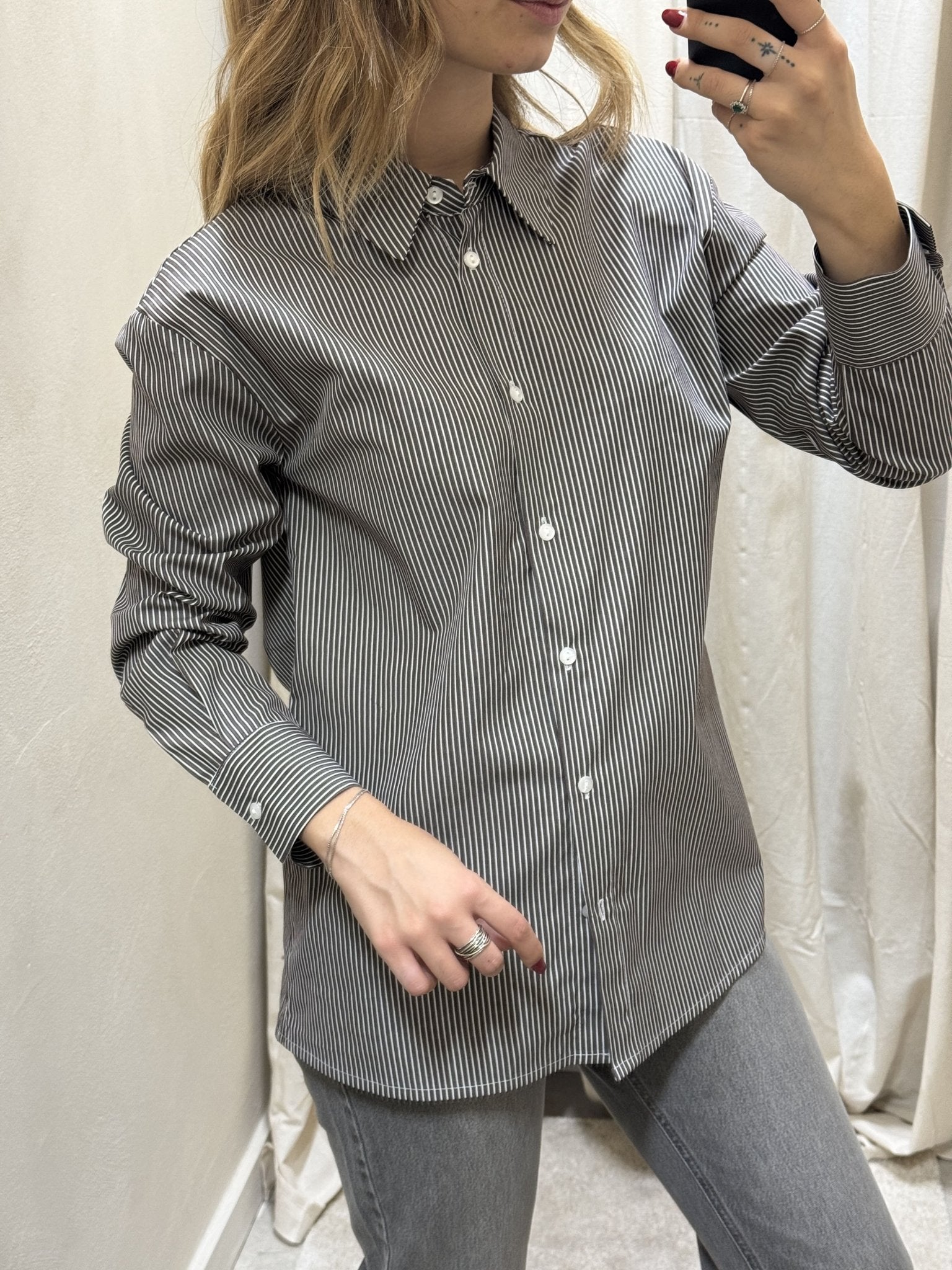 Camicia bacchettata in cotone Tensione In - GiuGiò | Shop online