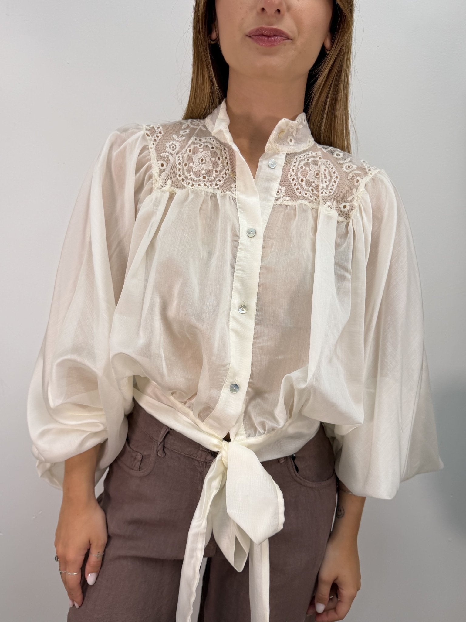 Camicia bohemien con ricami HaveOne - GiuGiò | Shop online