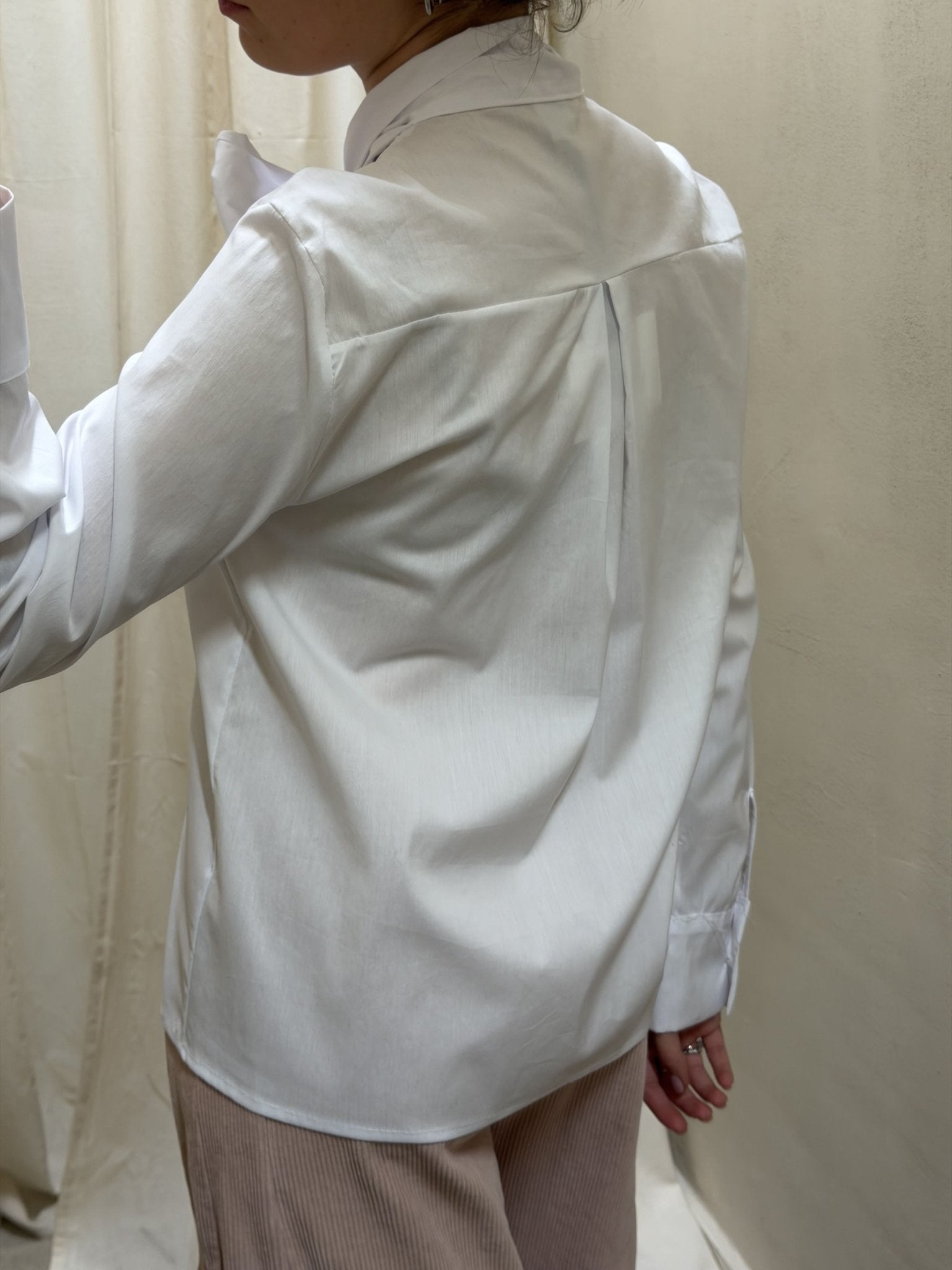 Camicia con fiocco in cotone MyD - GiuGiò | Shop online