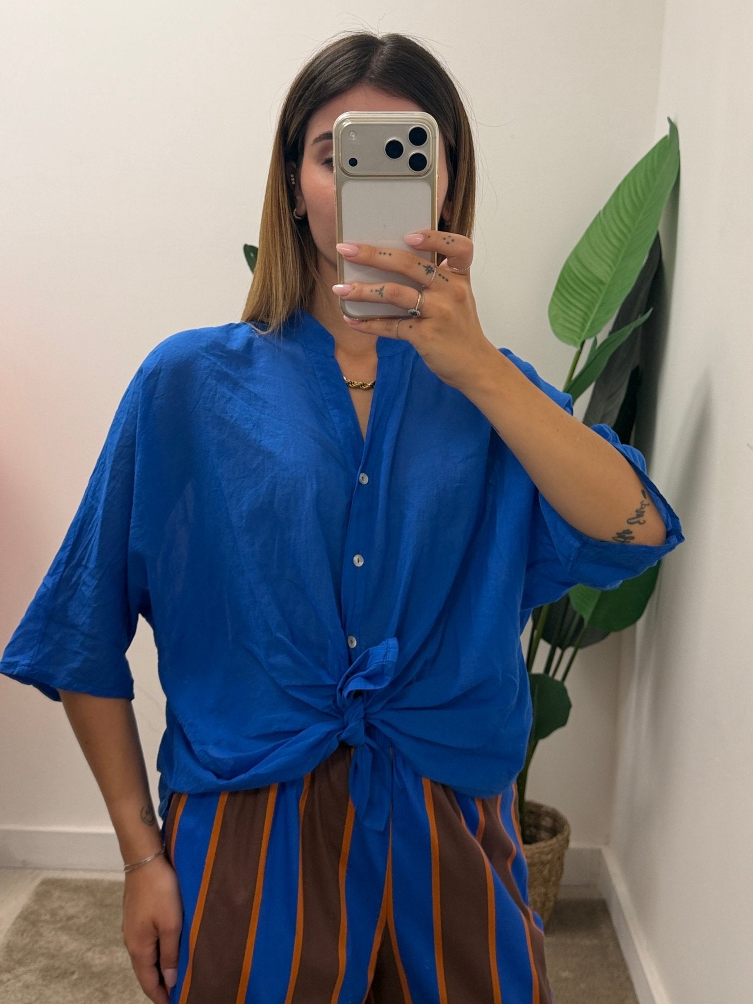 Camicia coreana in mussola di cotone Tensione In - GiuGiò | Shop online