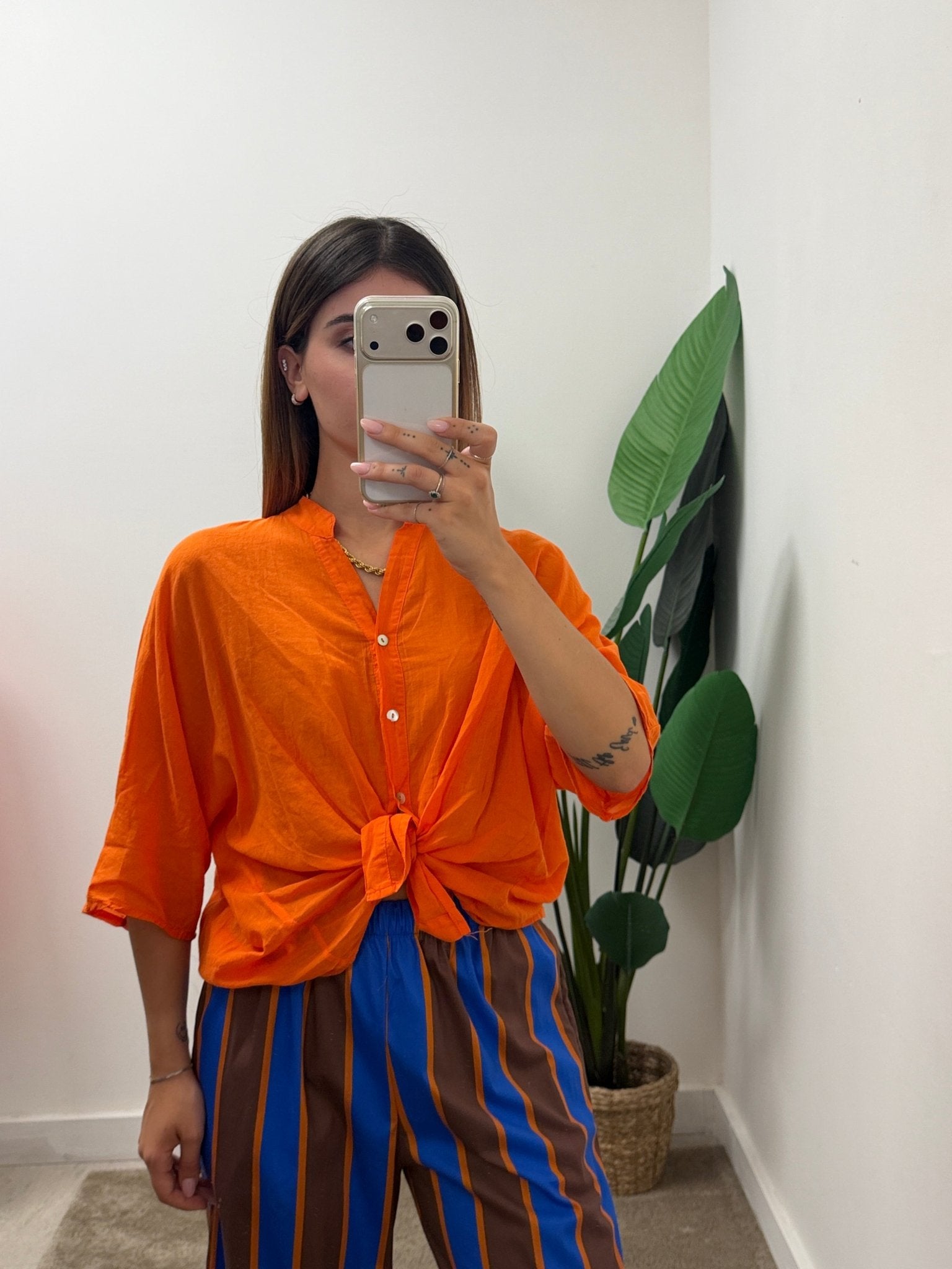 Camicia coreana in mussola di cotone Tensione In - GiuGiò | Shop online