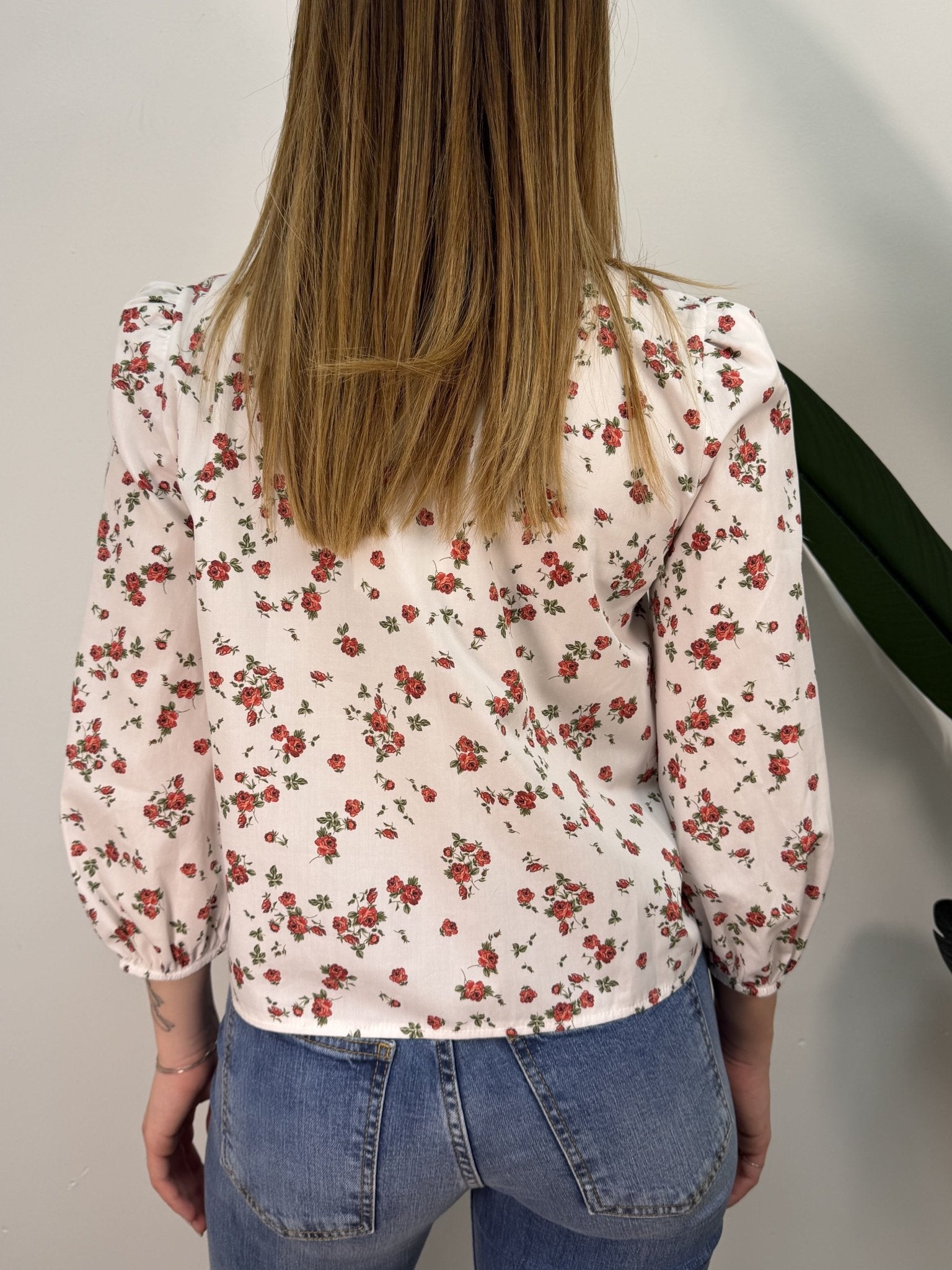 Camicia in cotone fantasia provenzale rossa Tensione In - GiuGiò | Shop online