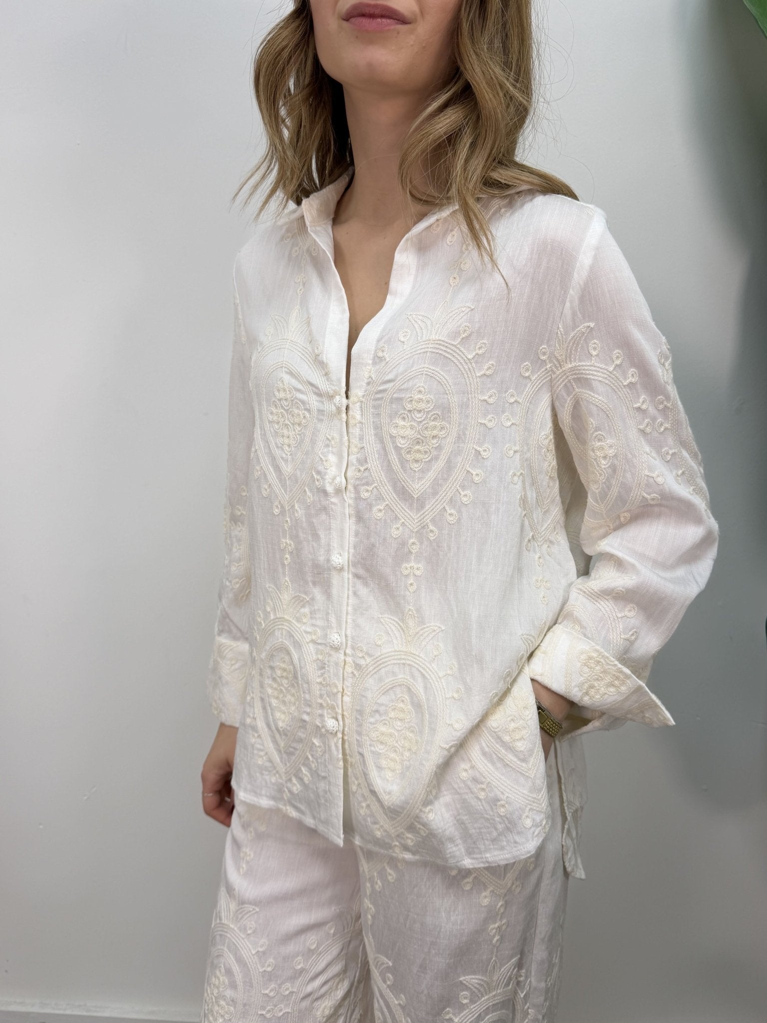 Camicia in cotone operato BSB - GiuGiò | Shop online