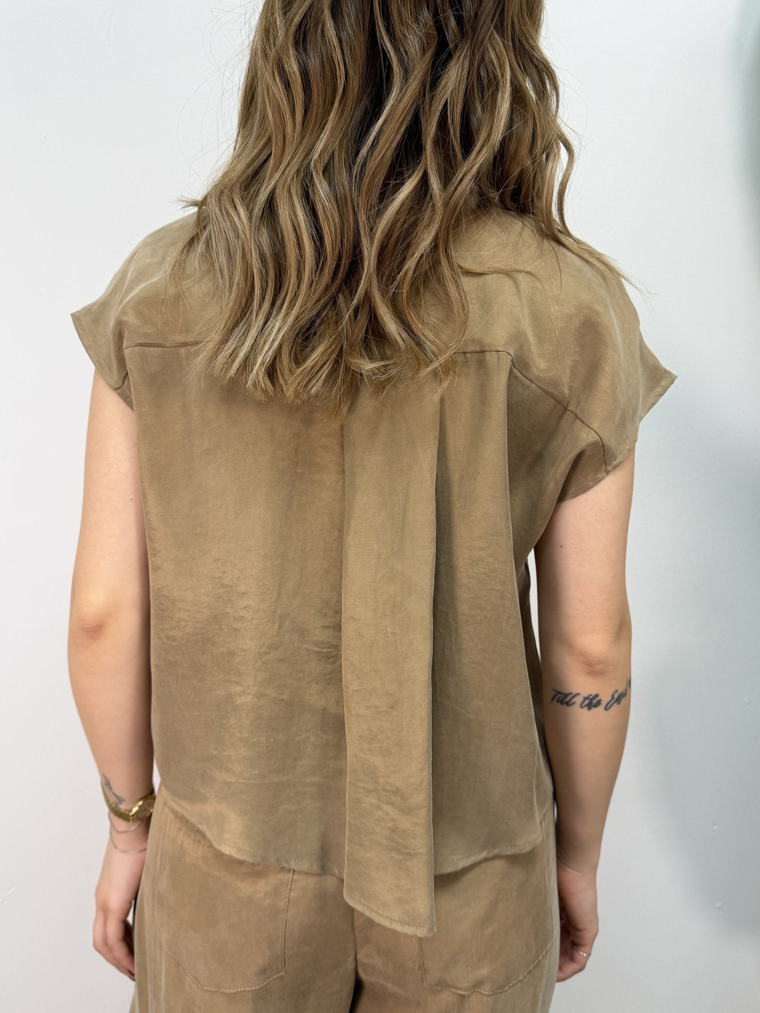 Camicia in cupro con cabochon Tensione In - GiuGiò | Shop online