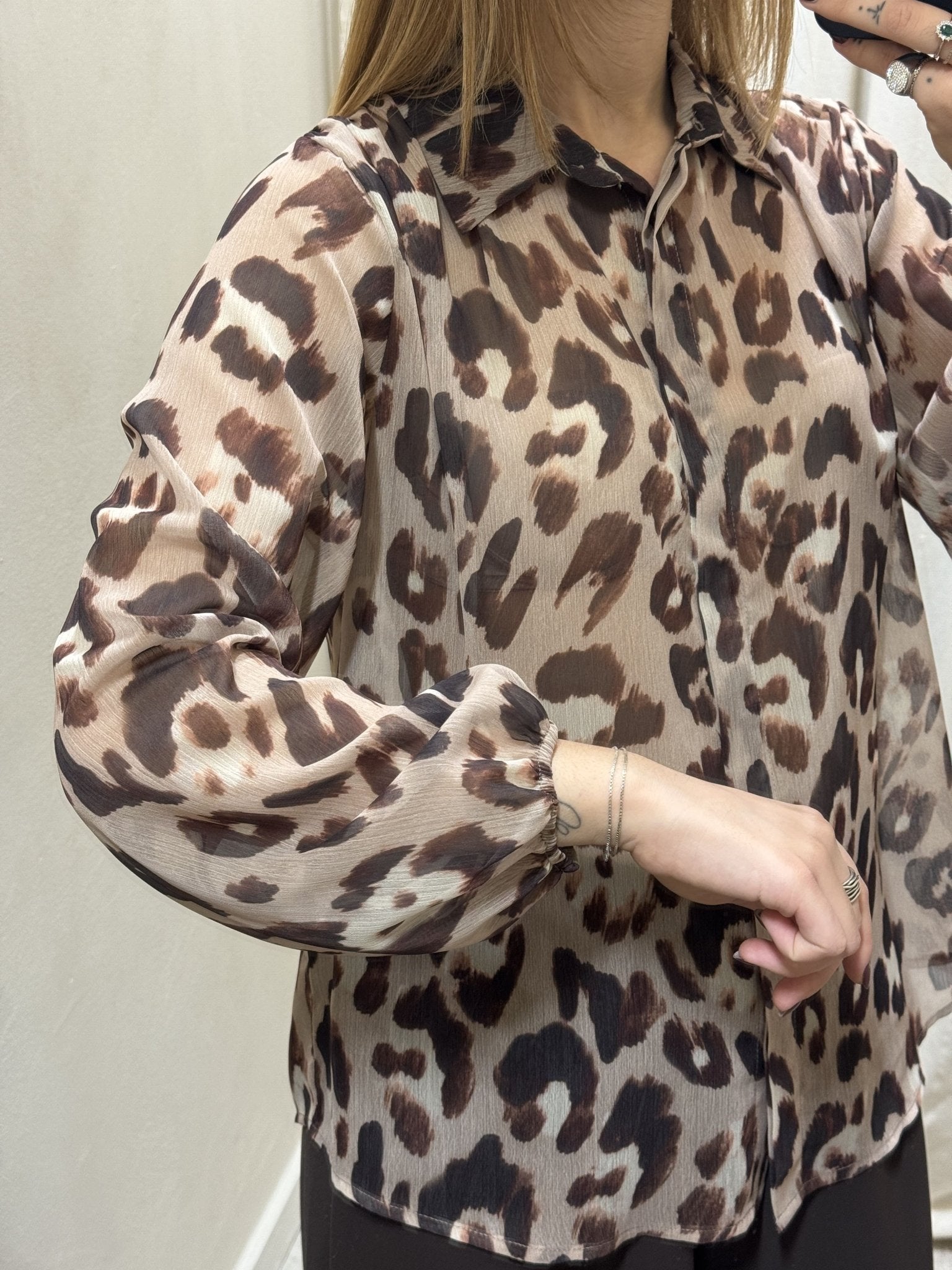 Camicia in georgette maculata Susy Mix - GiuGiò | Shop online