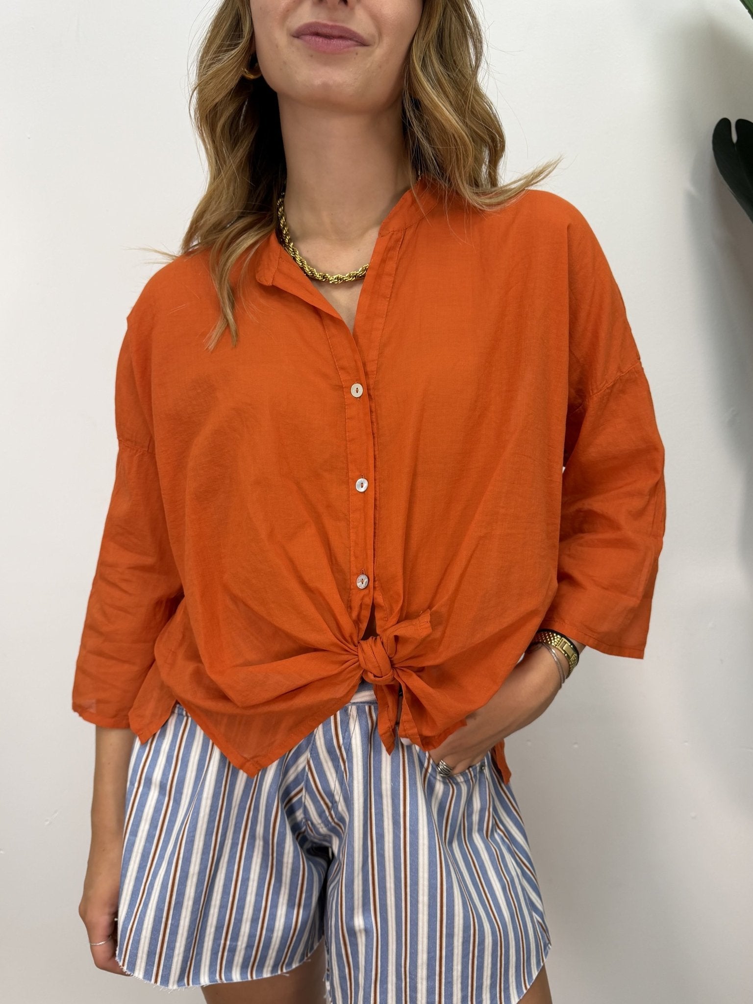 Camicia in mussola di cotone HaveOne THE ISLAND - GiuGiò | Shop online