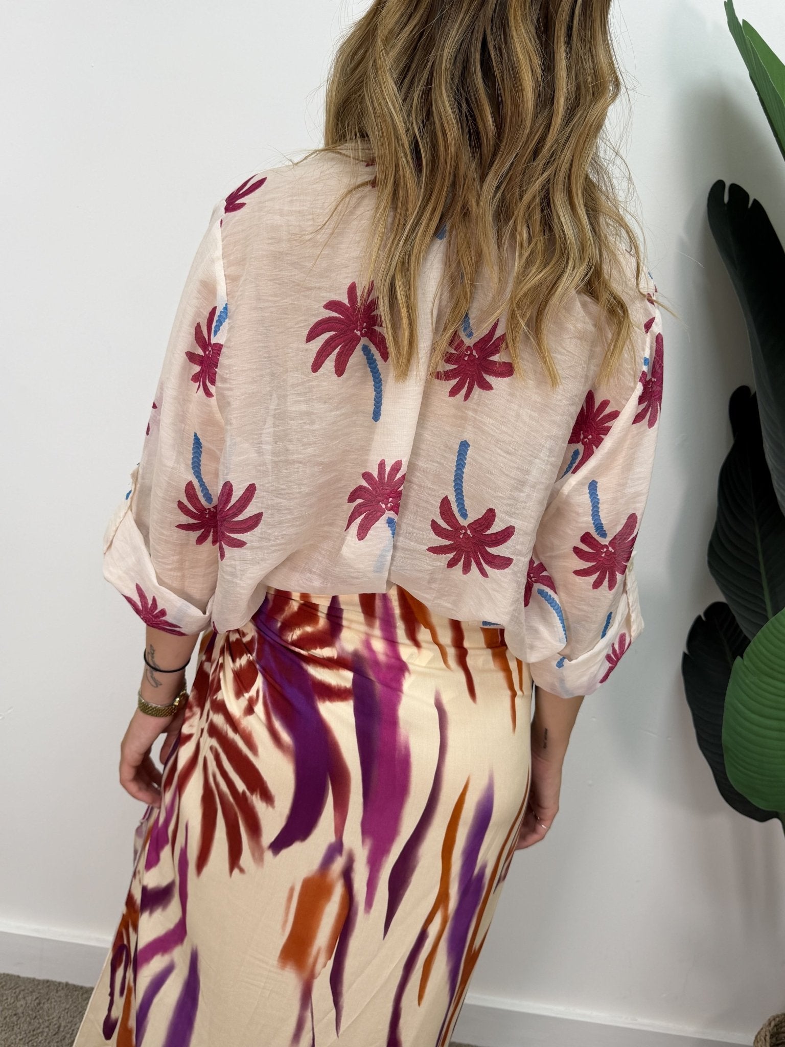 Camicia in mussola stampa "palme" HaveOne THE ISLAND - GiuGiò | Shop online