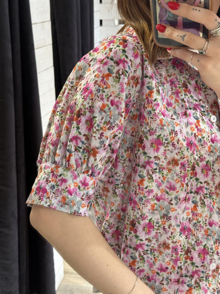 Camicia in sangallo fiorato Susy Mix - GiuGiò | Shop online