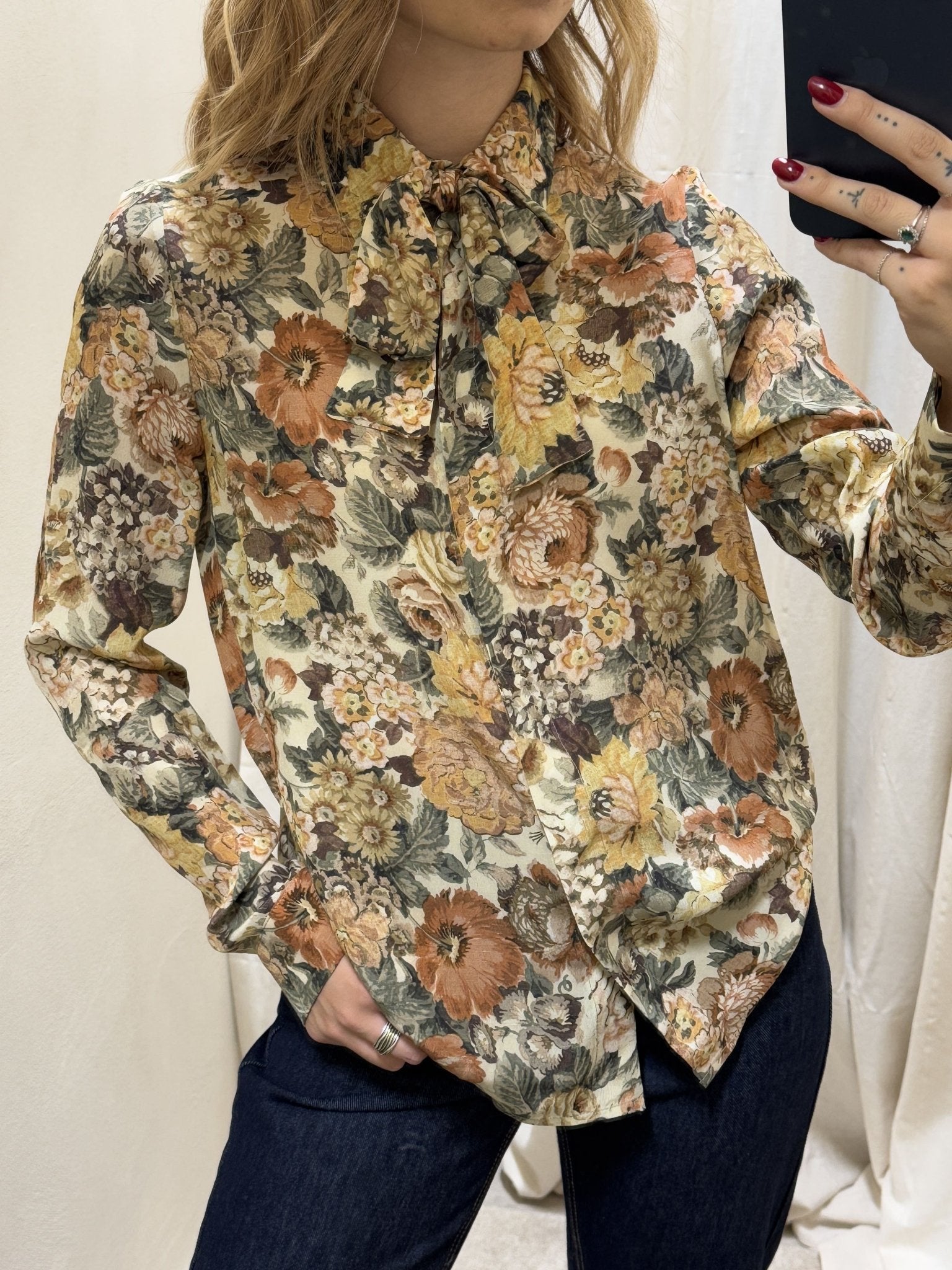 Camicia in viscosa stampa fiorata Tensione In - GiuGiò | Shop online