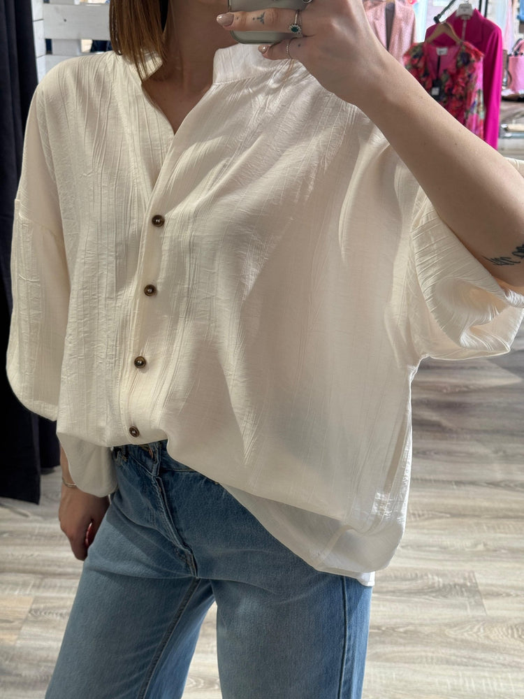 Camicia misto viscosa oversize Tensione In - GiuGiò | Shop online