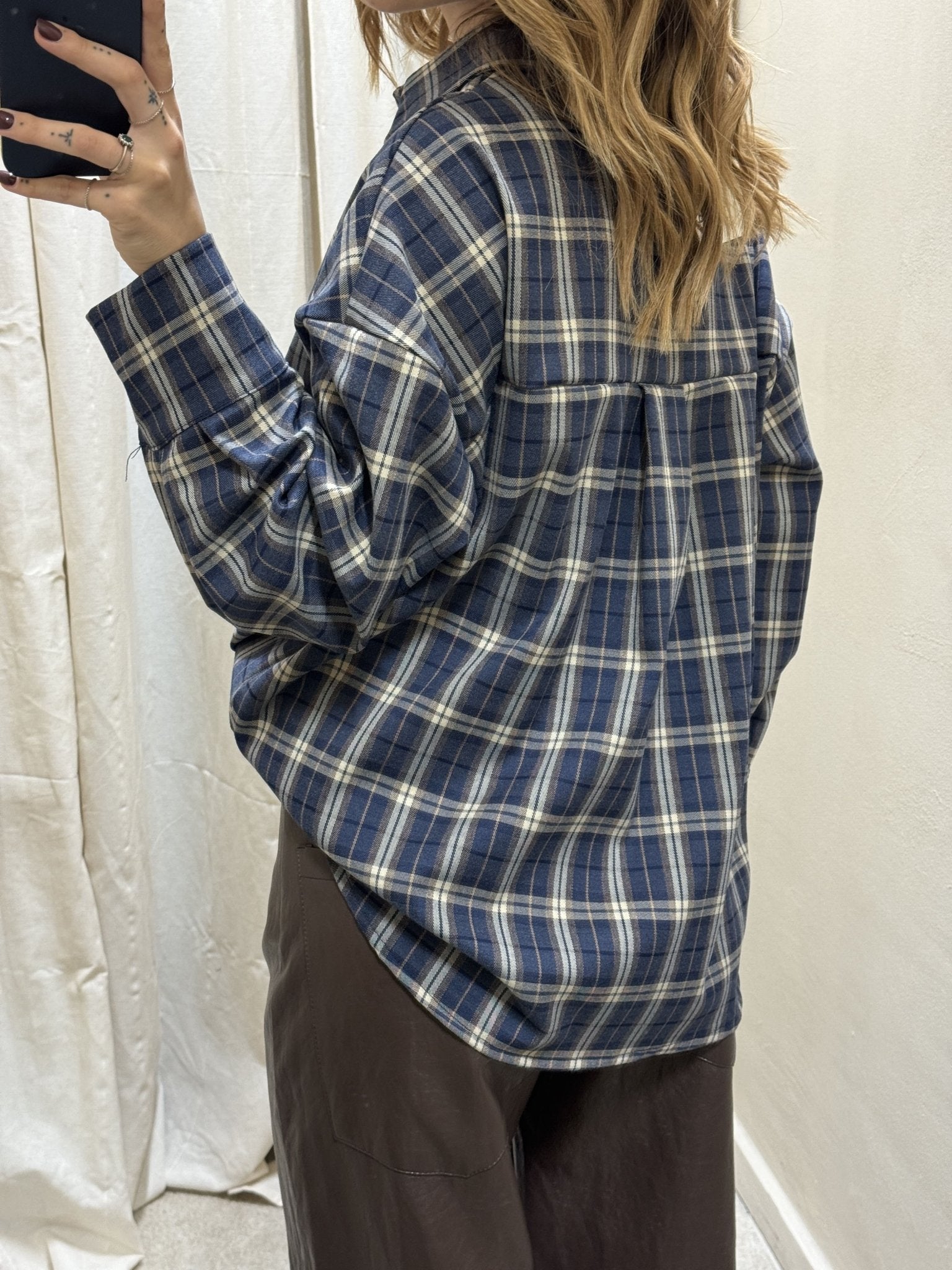 Camicia over a quadri in flanella MyD - GiuGiò | Shop online