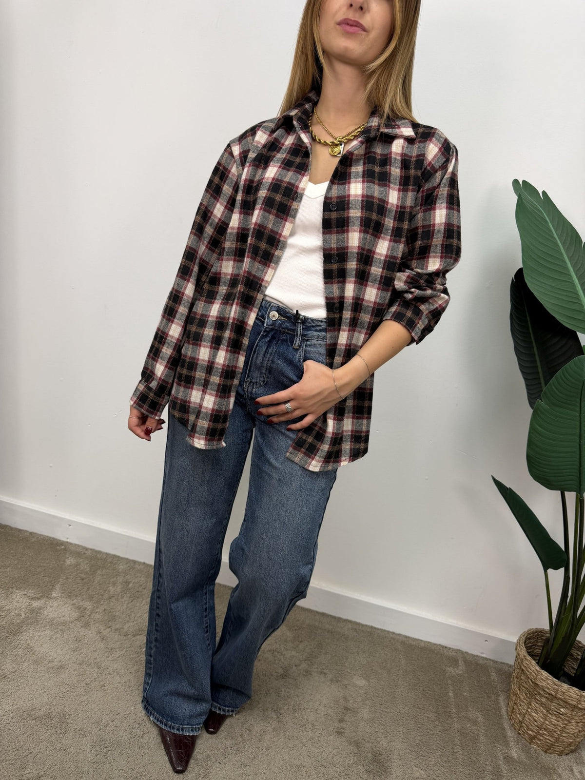 Camicia over check in flanella MyD - GiuGiò | Shop online