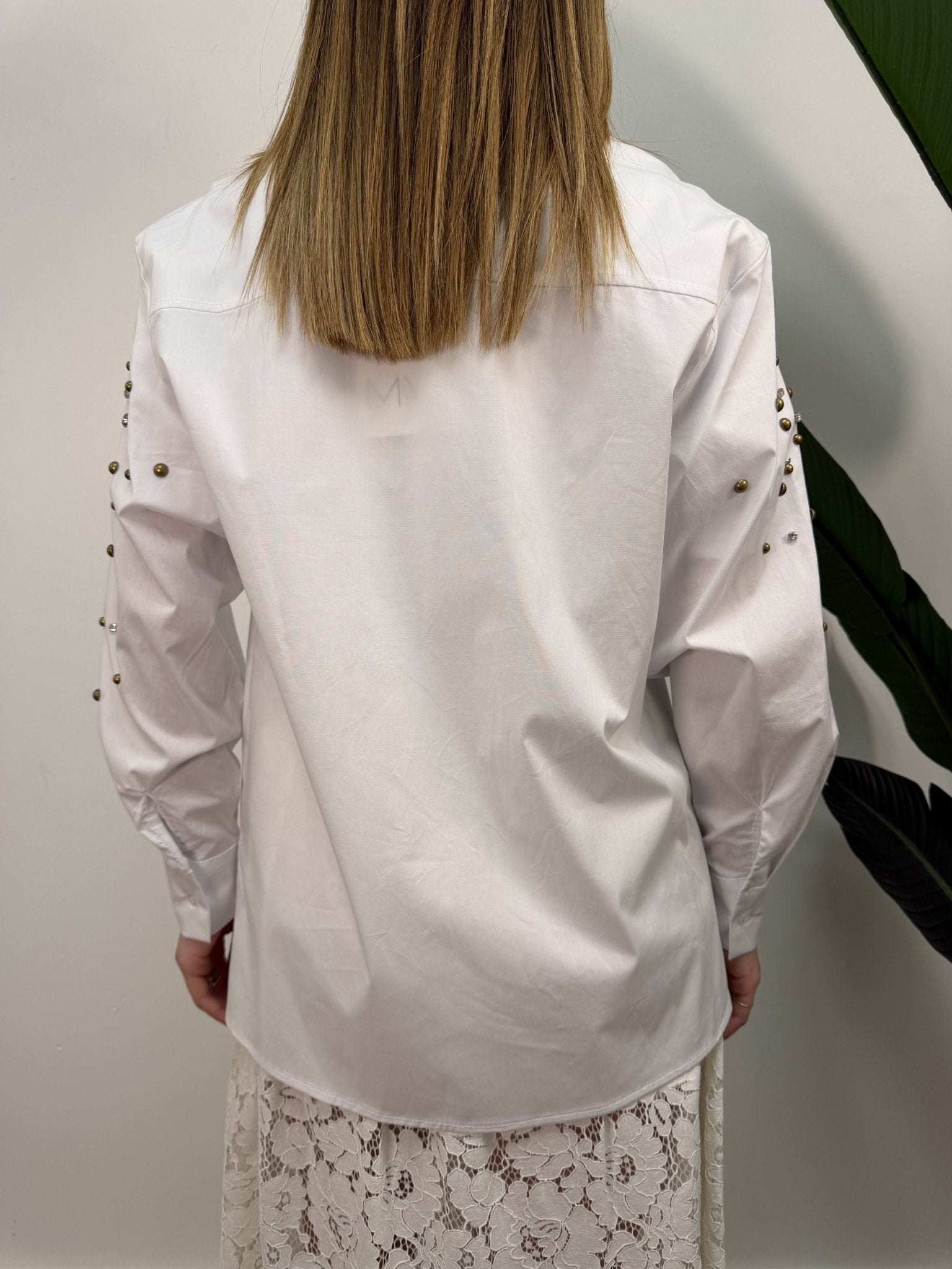 Camicia over con borchie applicate MyD - GiuGiò | Shop online