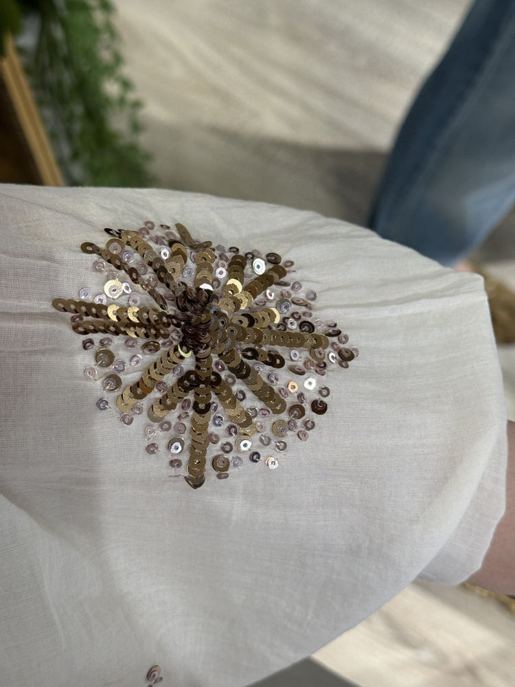 Camicia over con ricami paillettes Dixie - GiuGiò | Shop online
