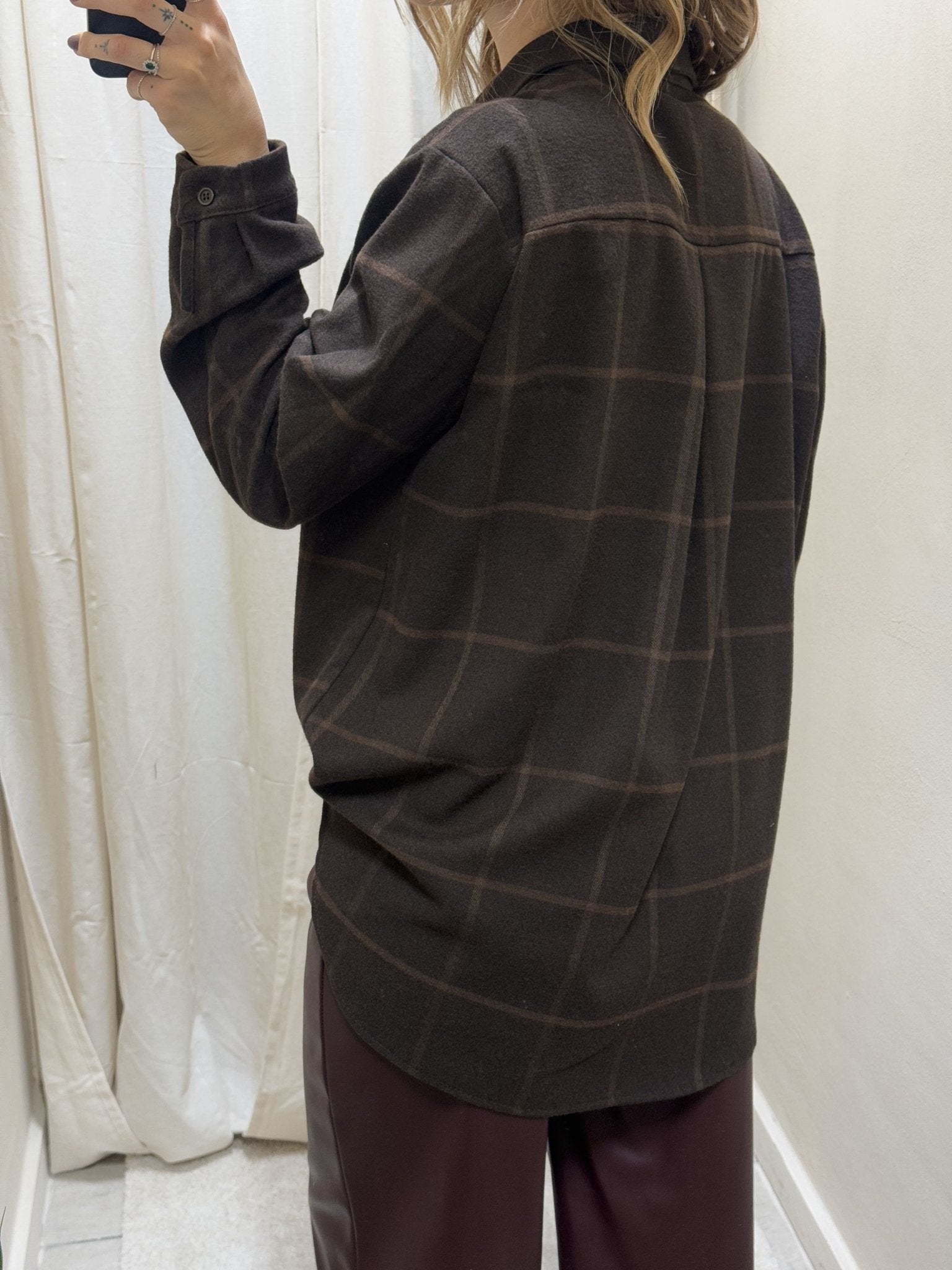 Camicia over in flanella a quadroni MyD - GiuGiò | Shop online