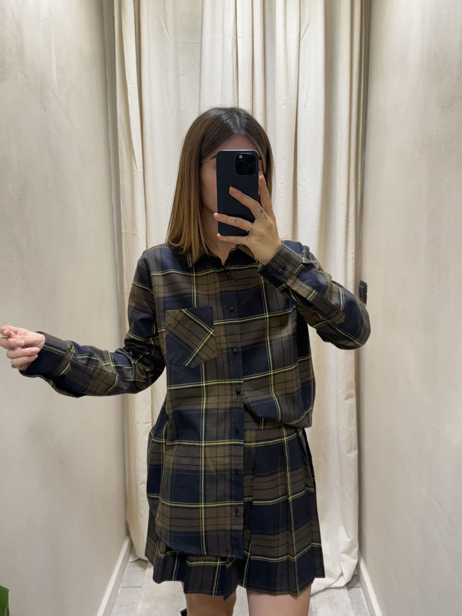 Camicia over tartan flanellato Dixie - GiuGiò | Shop online