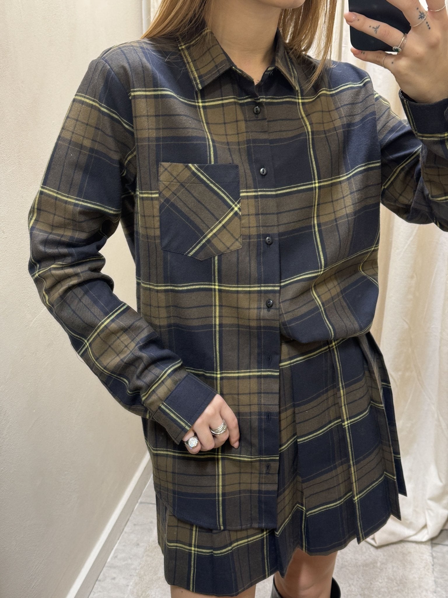 Camicia over tartan flanellato Dixie - GiuGiò | Shop online