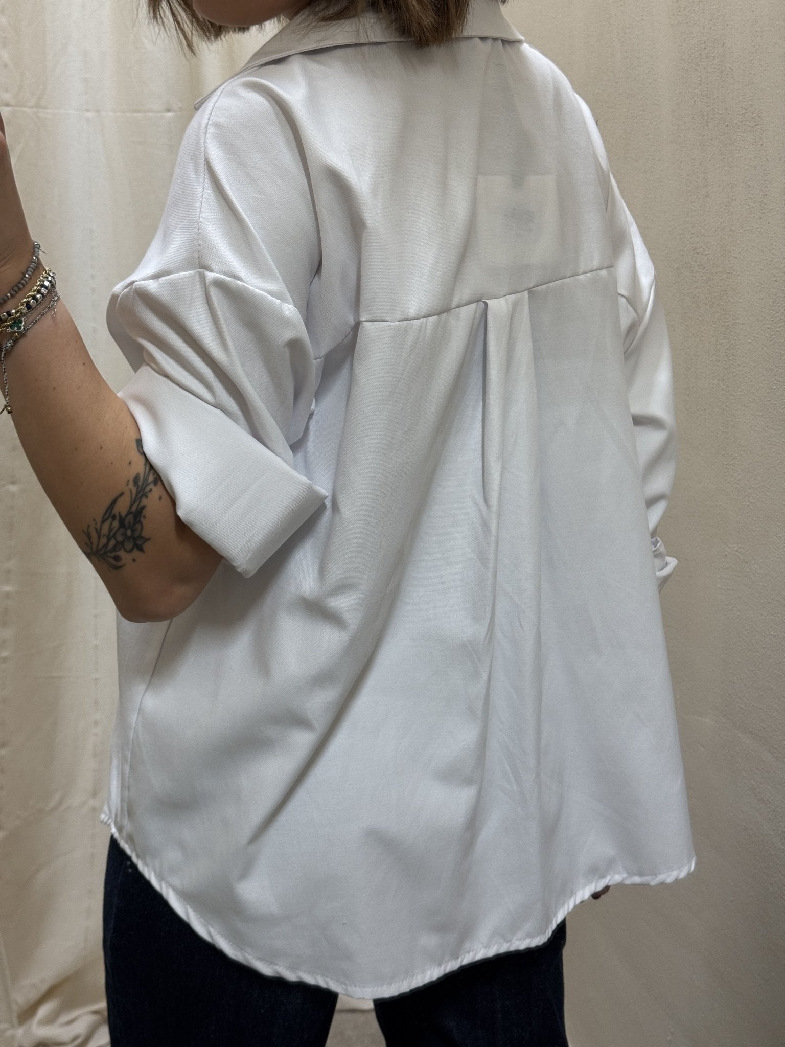 Camicia oversize in cotone oxford My - d - GiuGiò | Shop online