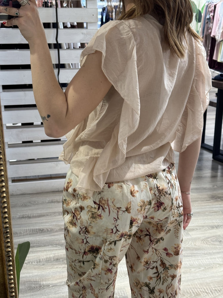 Camicia smanicata con rouches Susy Mix - GiuGiò | Shop online