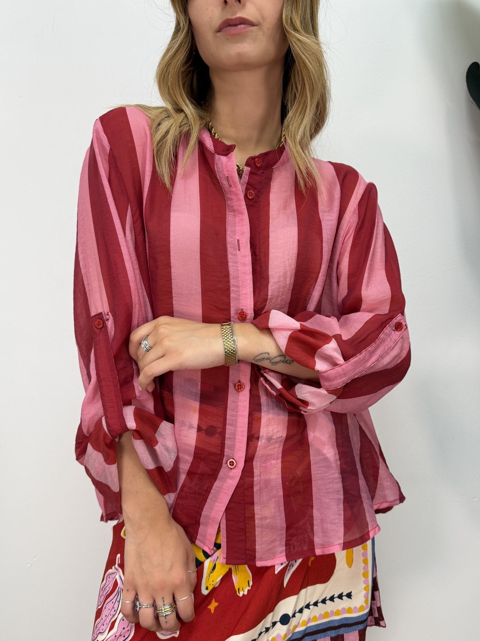 Camicia stampa rigata HaveOne - GiuGiò | Shop online