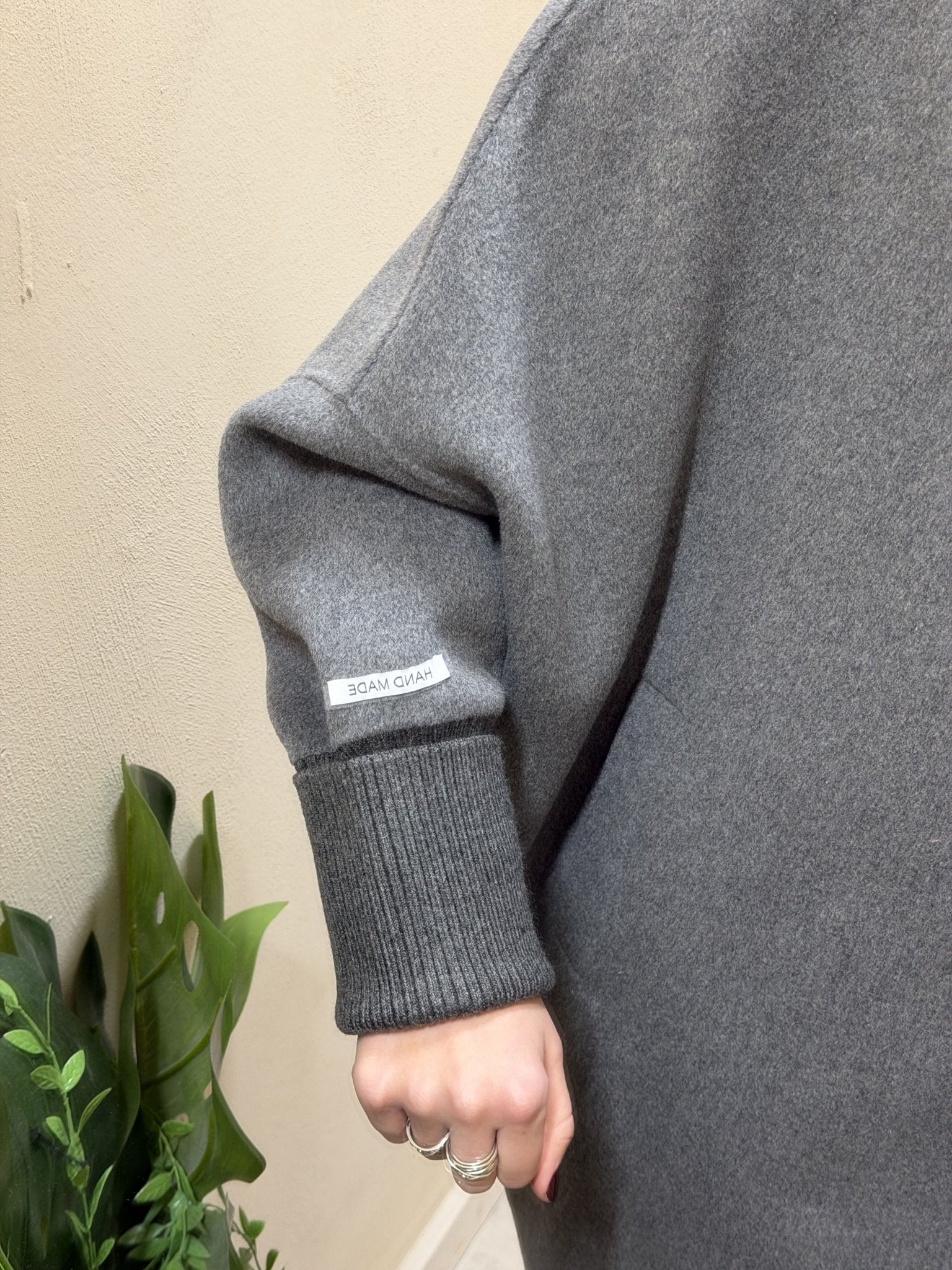 Cappa hand made misto lana con zip e cappuccio Dixie - GiuGiò | Shop online