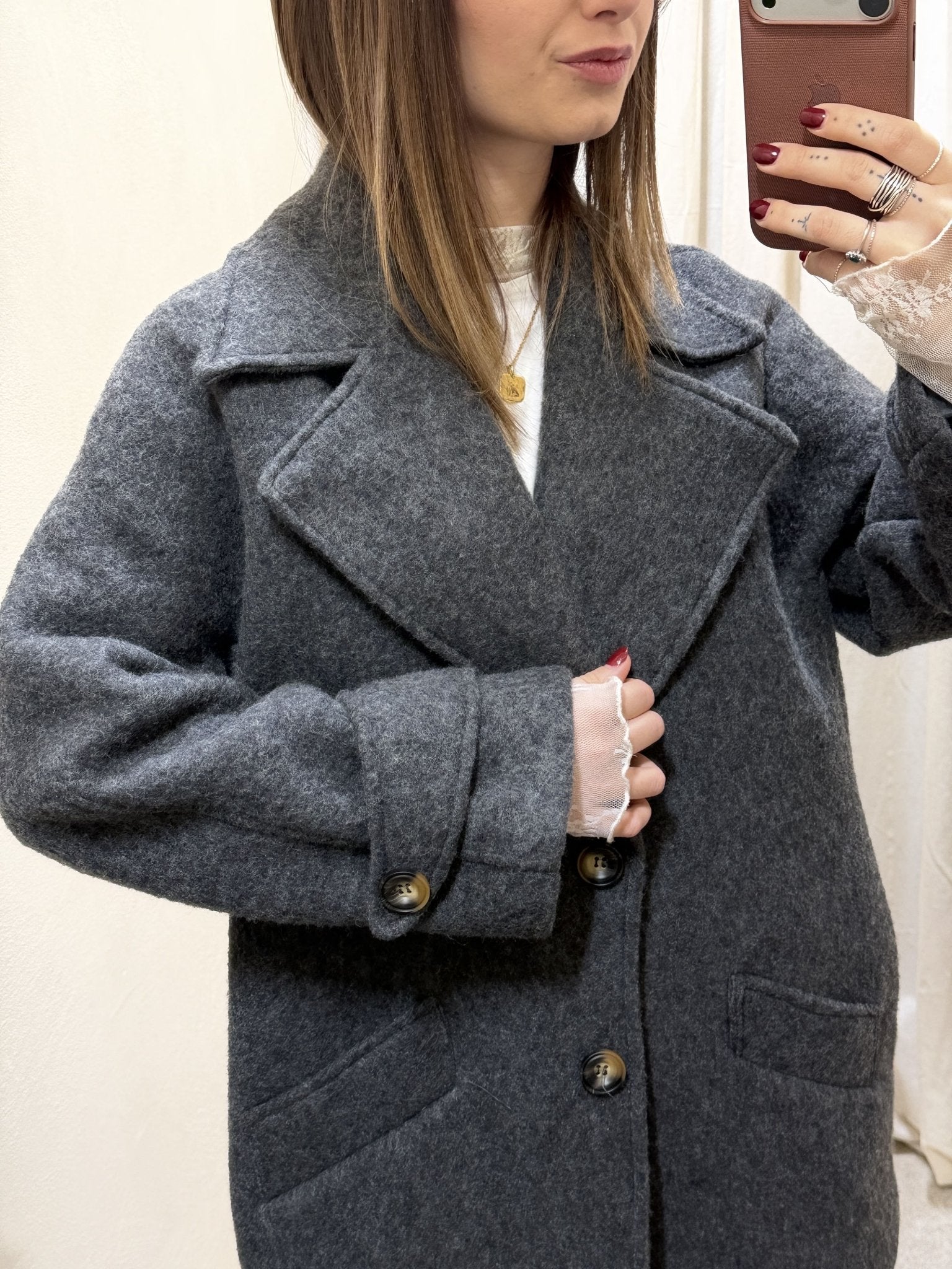 Cappottino ovetto in lana cotta MyD - GiuGiò | Shop online