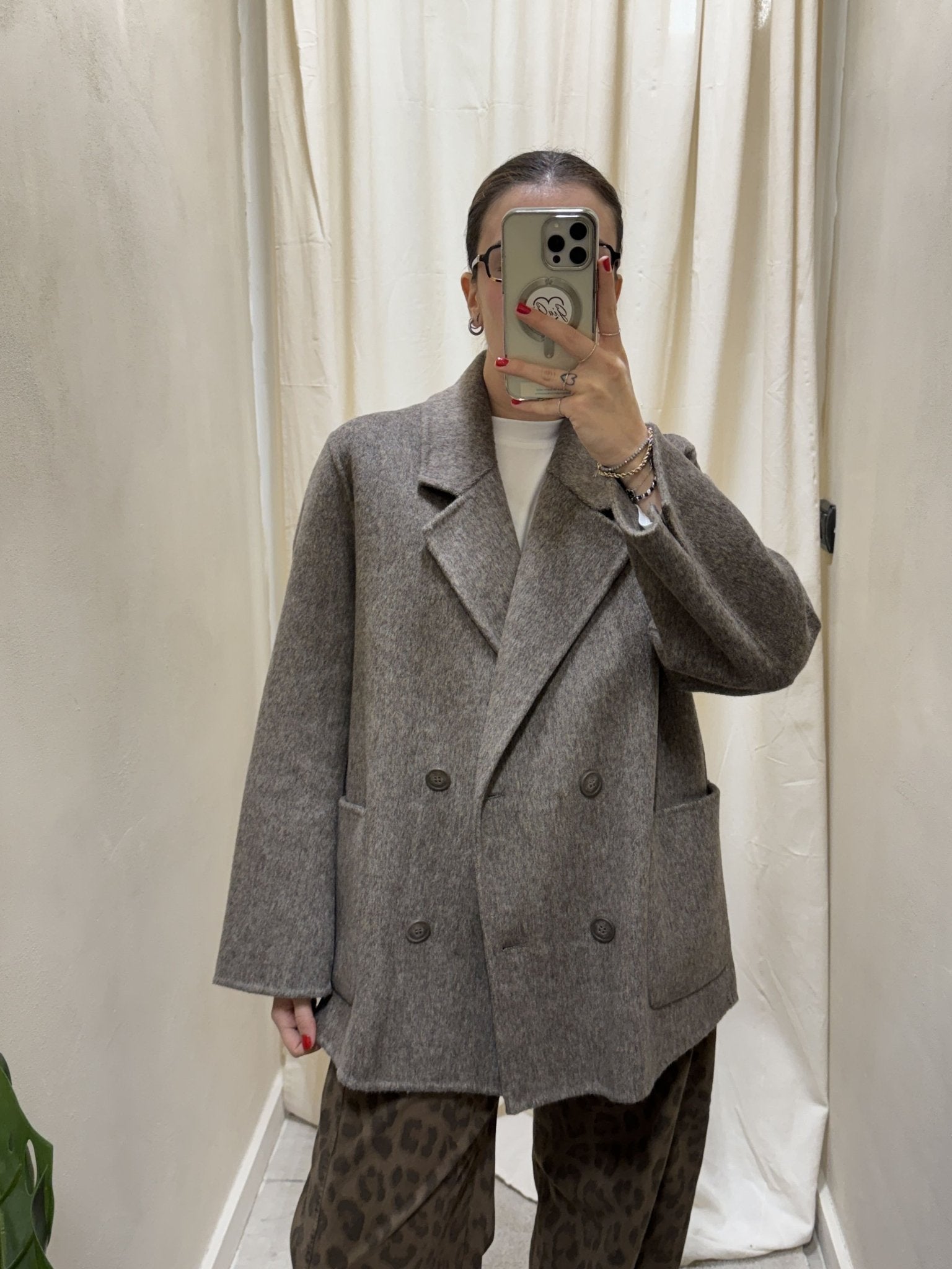 Cappotto corto doppiopetto in misto lana HaveOne - GiuGiò | Shop online