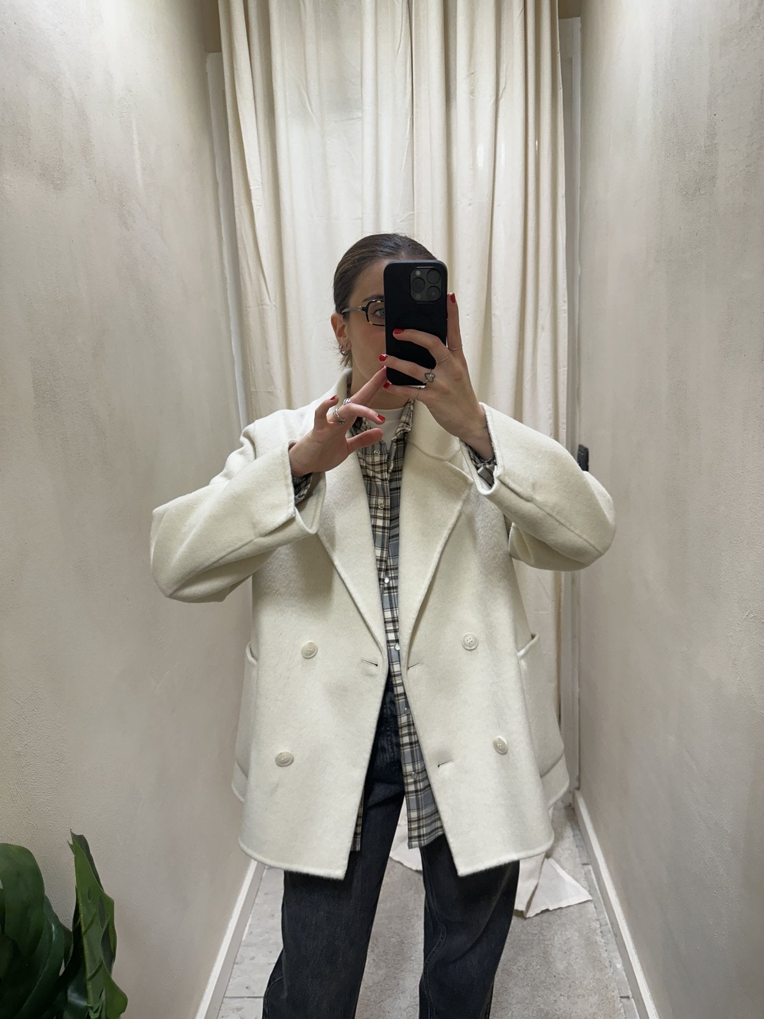 Cappotto corto doppiopetto in misto lana HaveOne - GiuGiò | Shop online