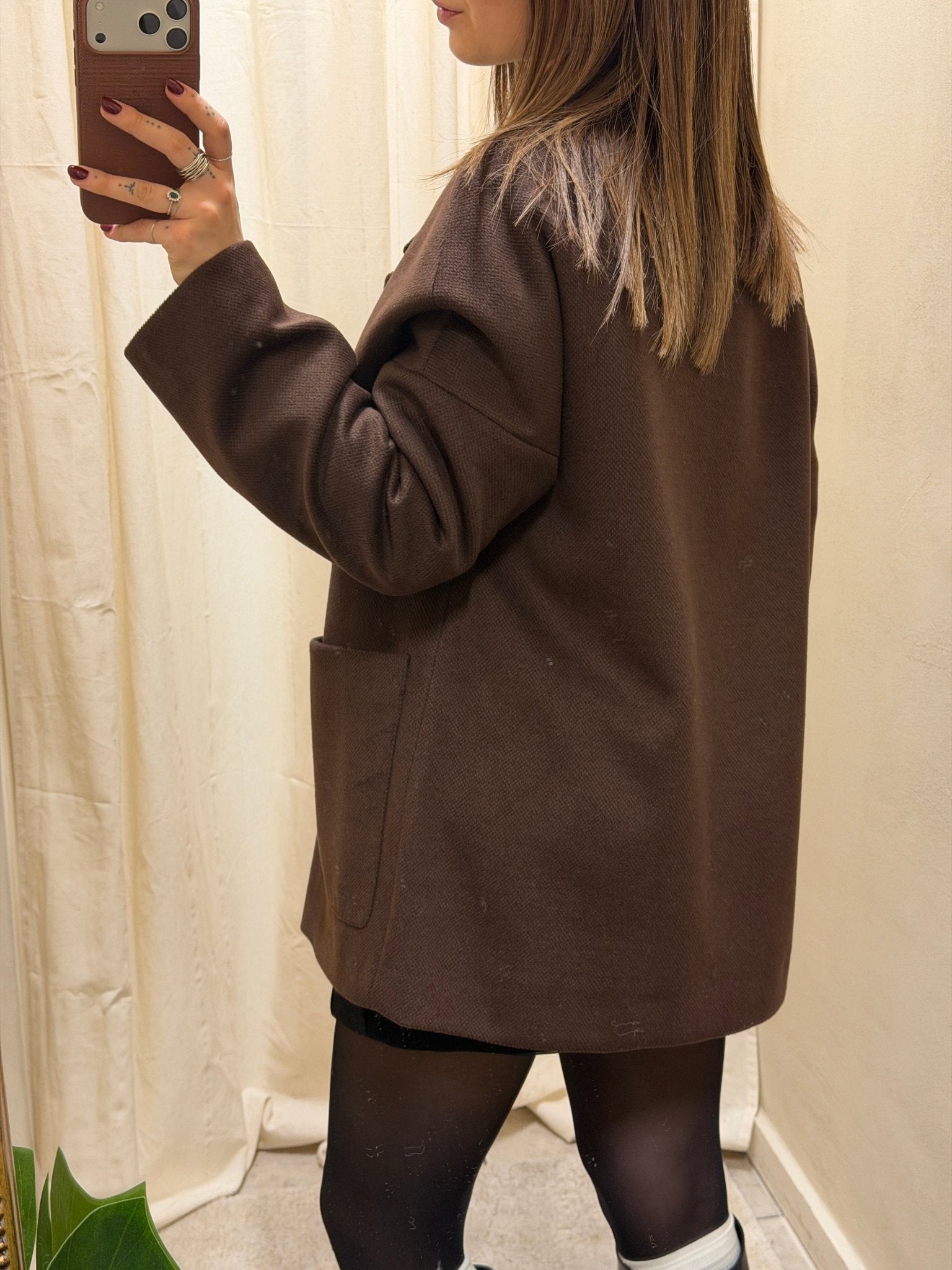 Cappotto corto doppiopetto tasche a toppa Please - GiuGiò | Shop online