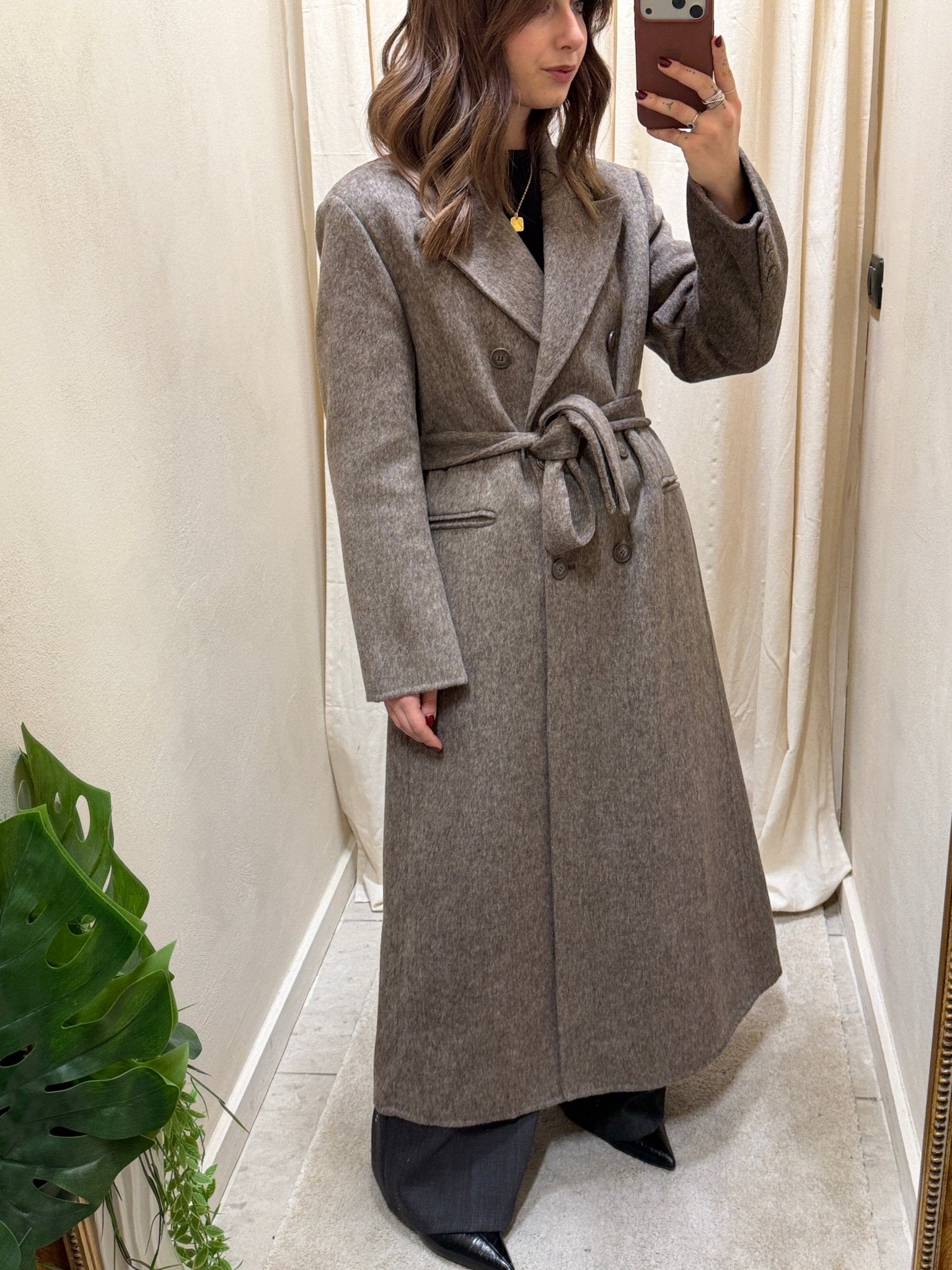 Cappotto doppiopetto strutturato con fusciacca HaveOne - GiuGiò | Shop online