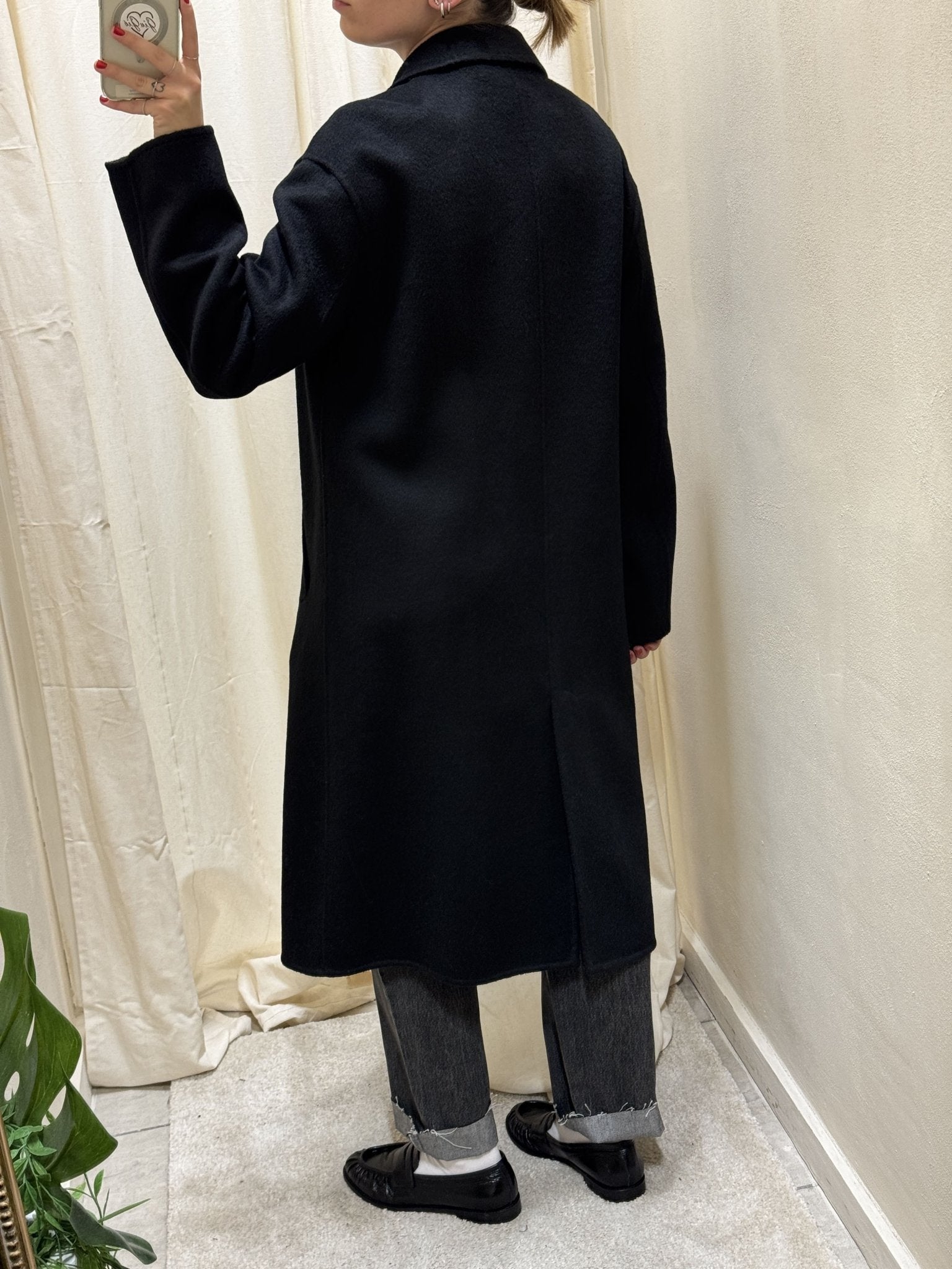 Cappotto lungo doppiopetto in misto lana HaveOne - GiuGiò | Shop online