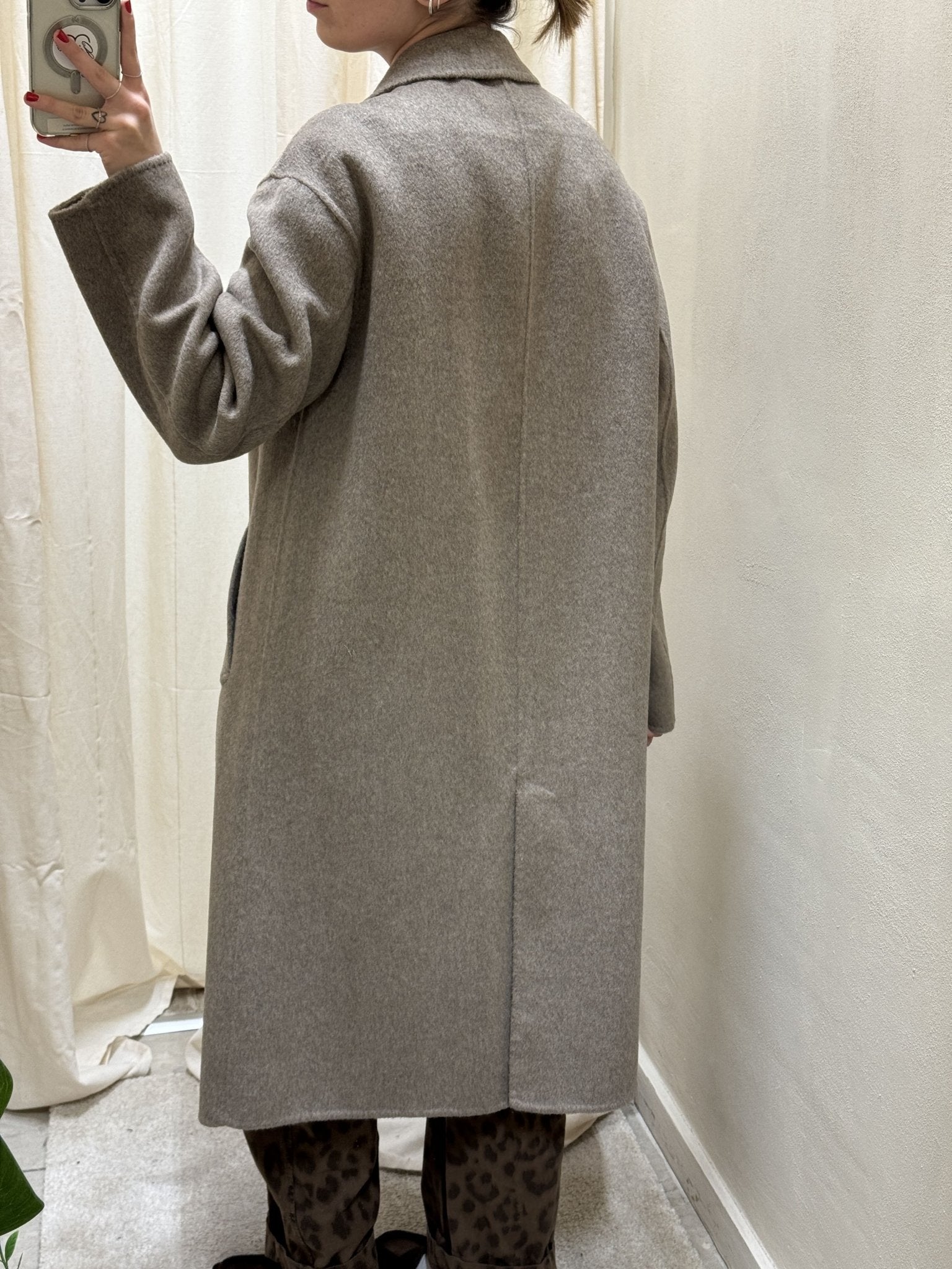 Cappotto lungo doppiopetto in misto lana HaveOne - GiuGiò | Shop online