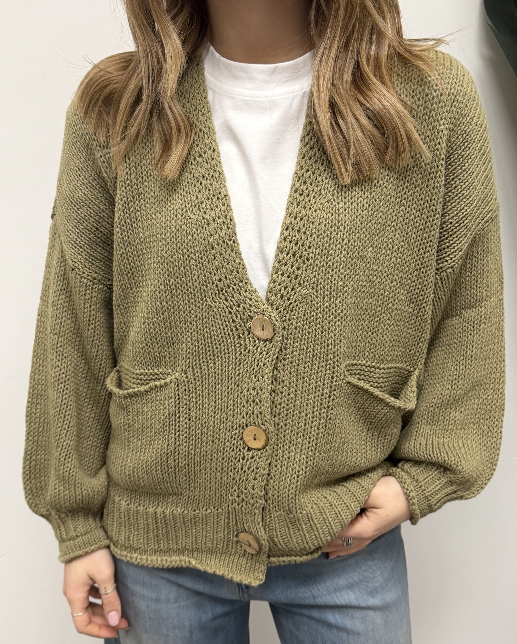 Cardigan bottoni e tasche HaveOne - GiuGiò | Shop online