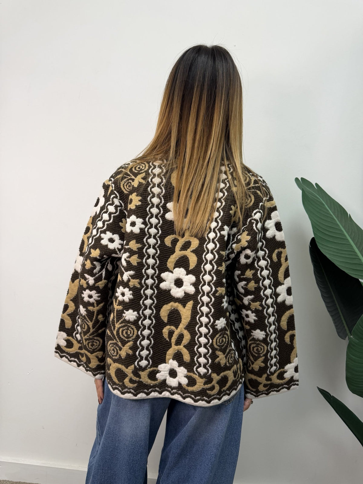 Cardigan caban jacquard Tensione In - GiuGiò | Shop online
