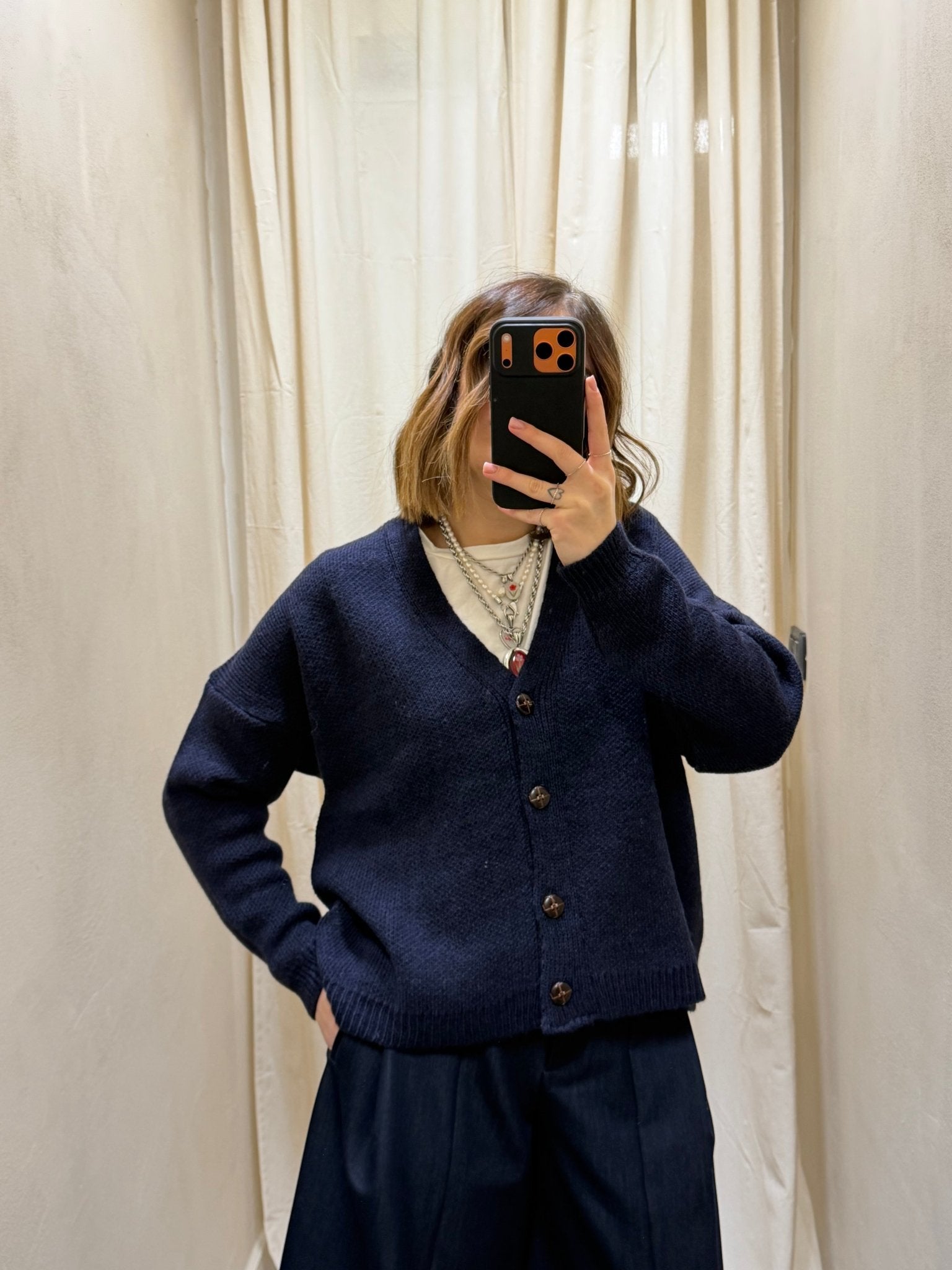 Cardigan con bottoni scollo V MyD - GiuGiò | Shop online