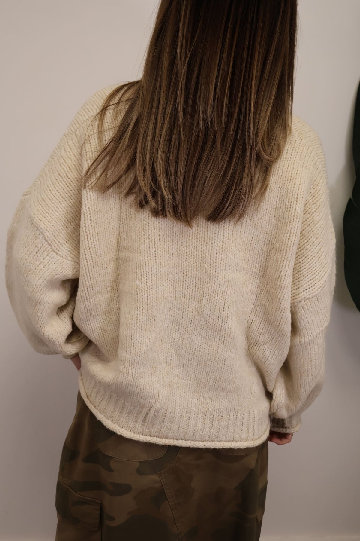 Cardigan con tasche panna HaveOne - GiuGiò | Shop online