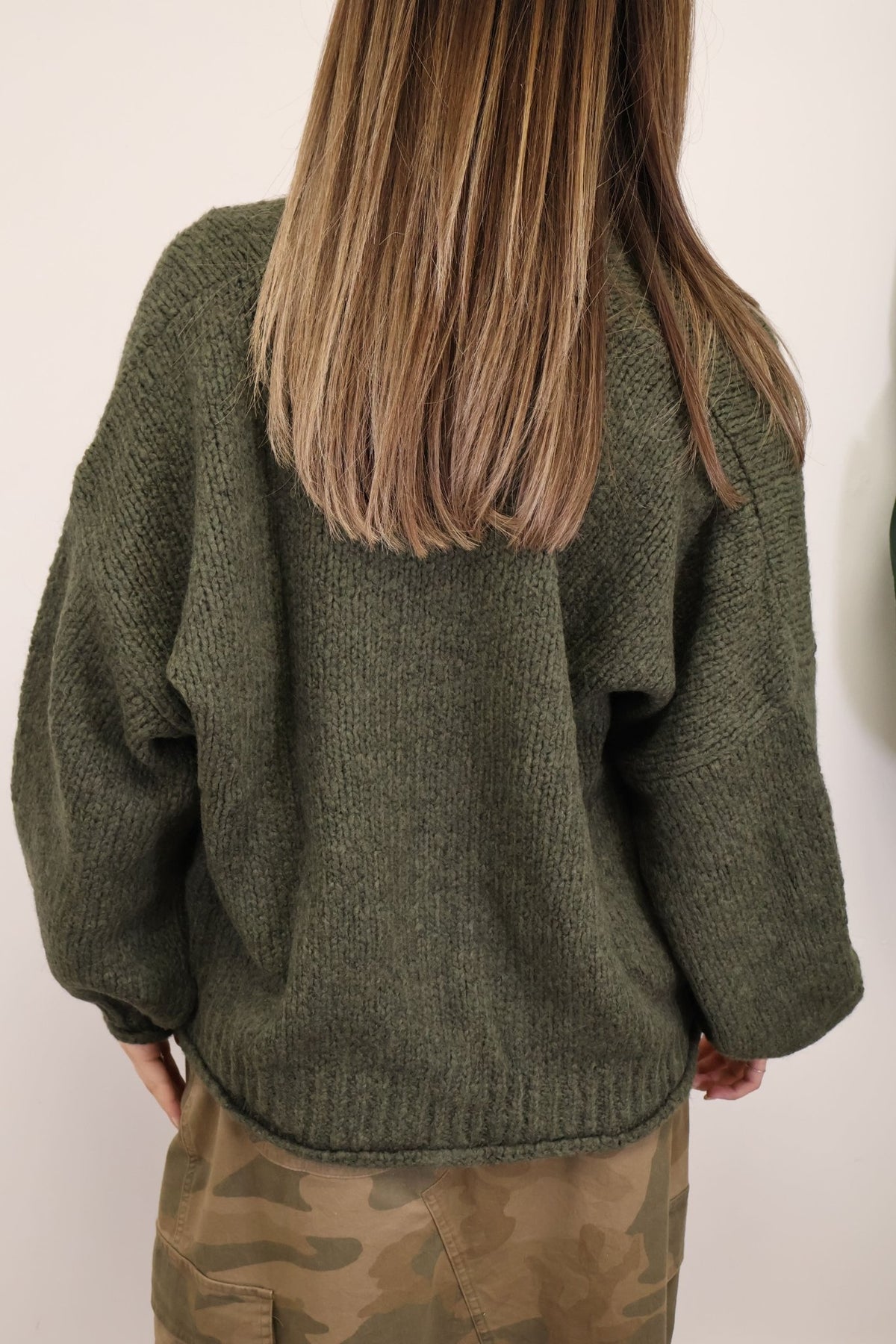 Cardigan con tasche verde HaveOne - GiuGiò | Shop online