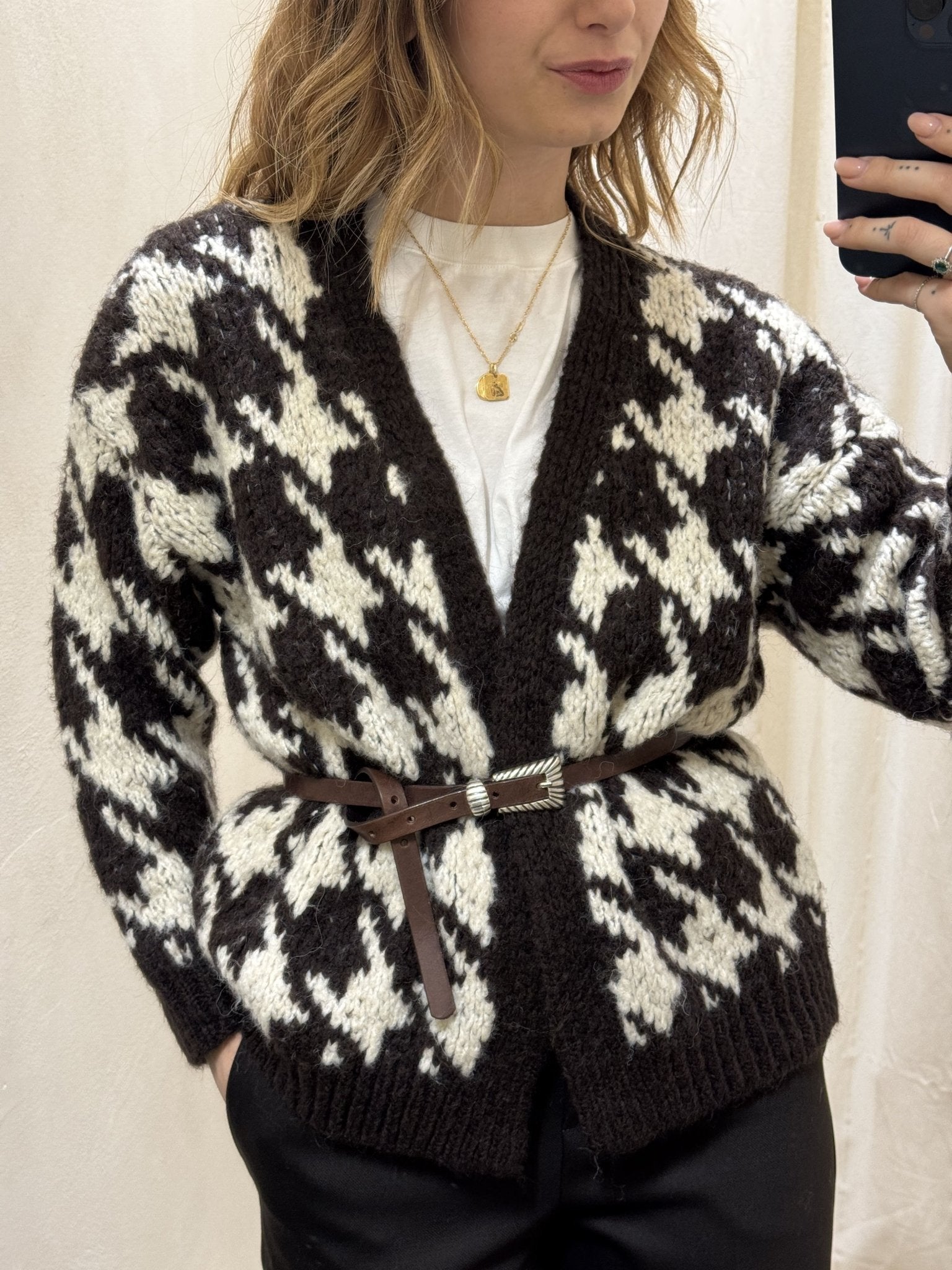 Cardigan corto maxi tweed HaveOne - GiuGiò | Shop online