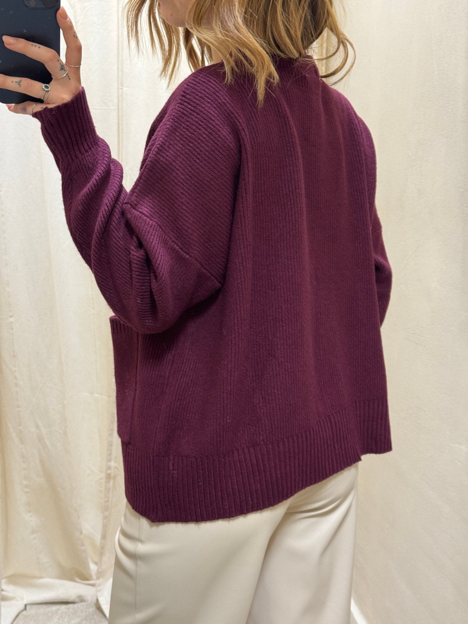 Cardigan costa con bottoni Susy Mix - GiuGiò | Shop online