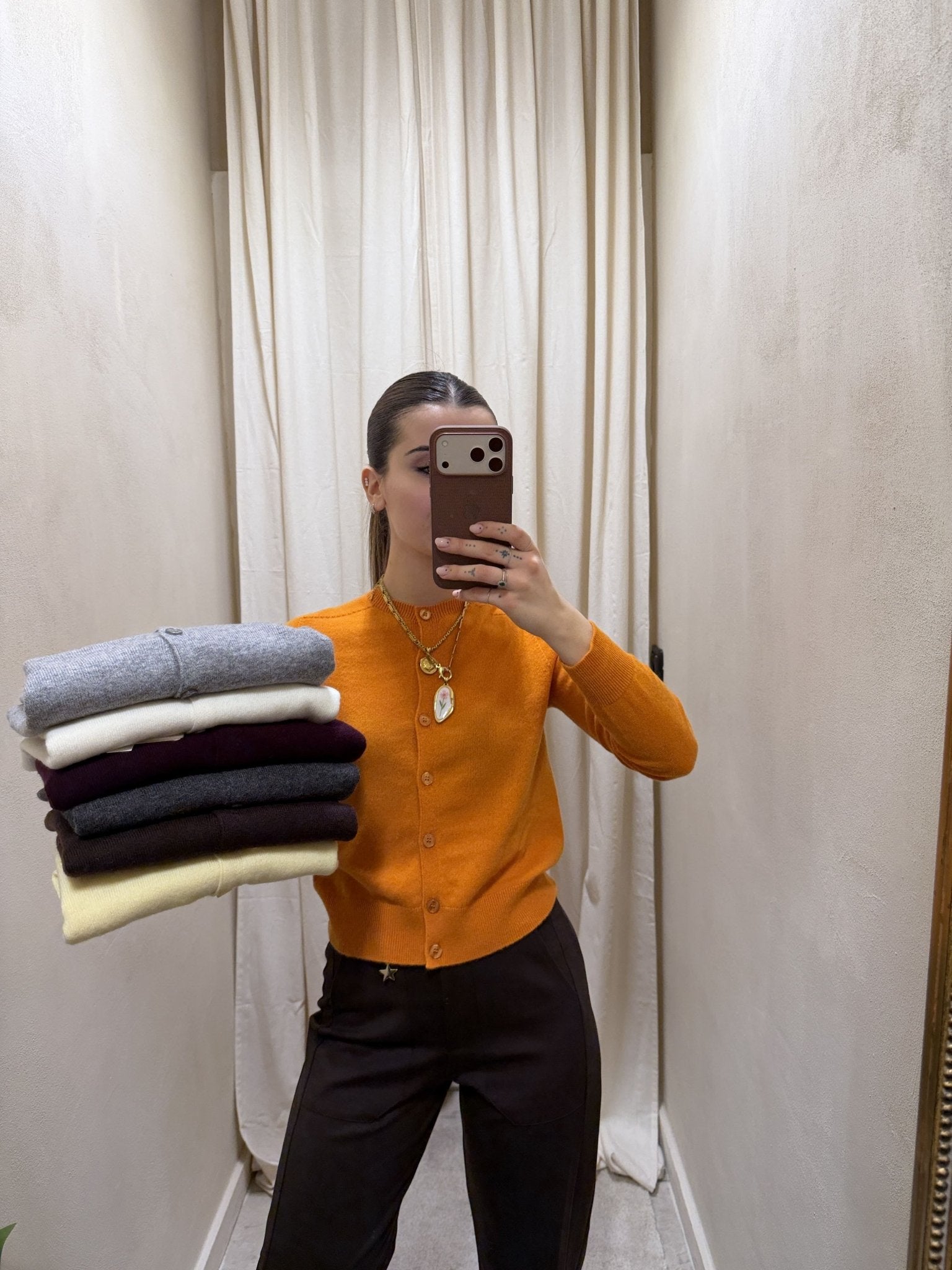 Cardigan girocollo 100% lana Tensione In - GiuGiò | Shop online